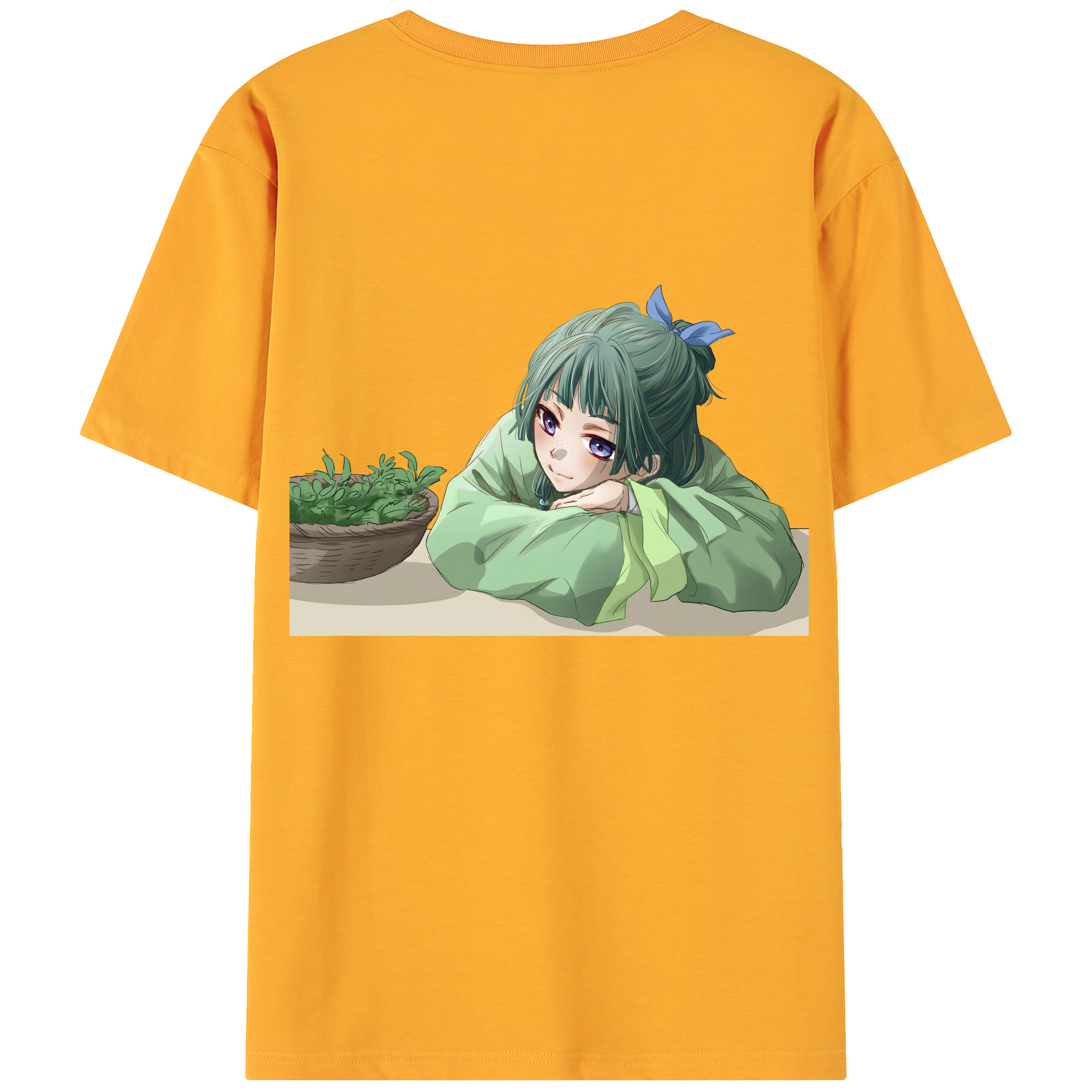 （画像用） 薬屋のひとりごと The Apothecary Diaries 綿100％ メンズ半袖Tシャツ（バックプリント） 通気性