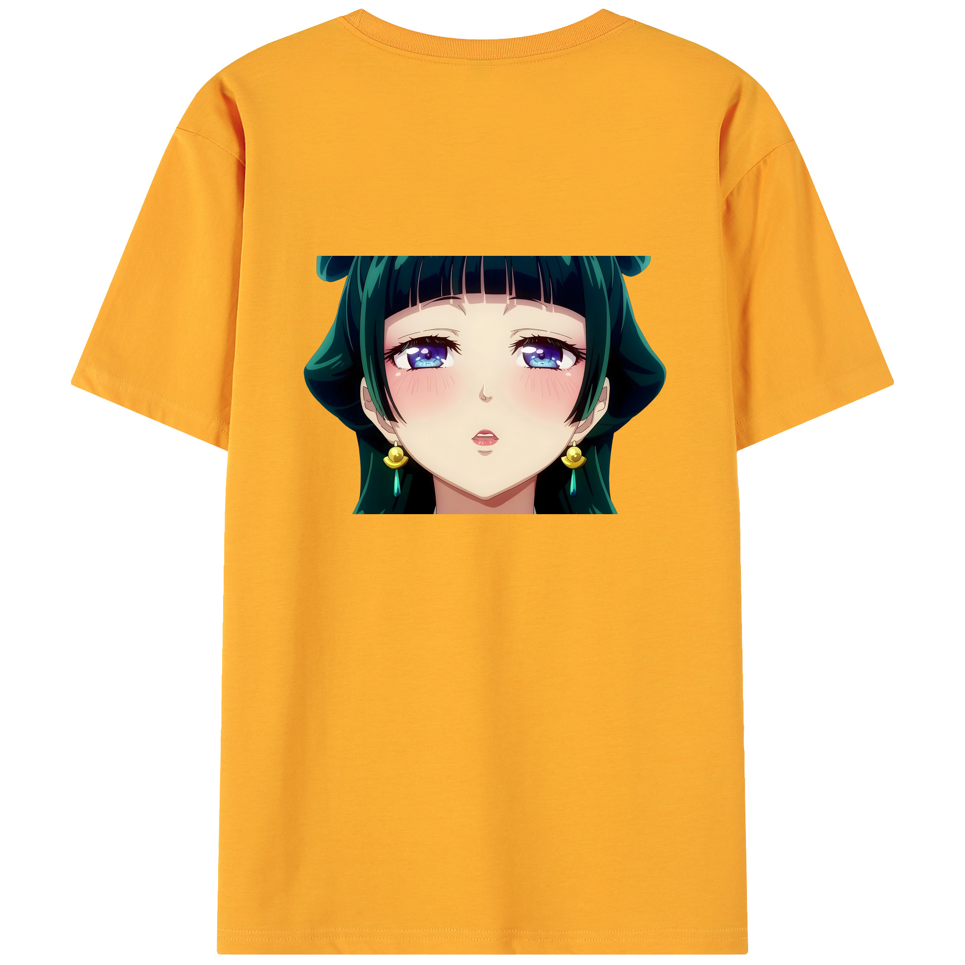 （画像用） 薬屋のひとりごと The Apothecary Diaries 綿100％ メンズ半袖Tシャツ（バックプリント） 通気性