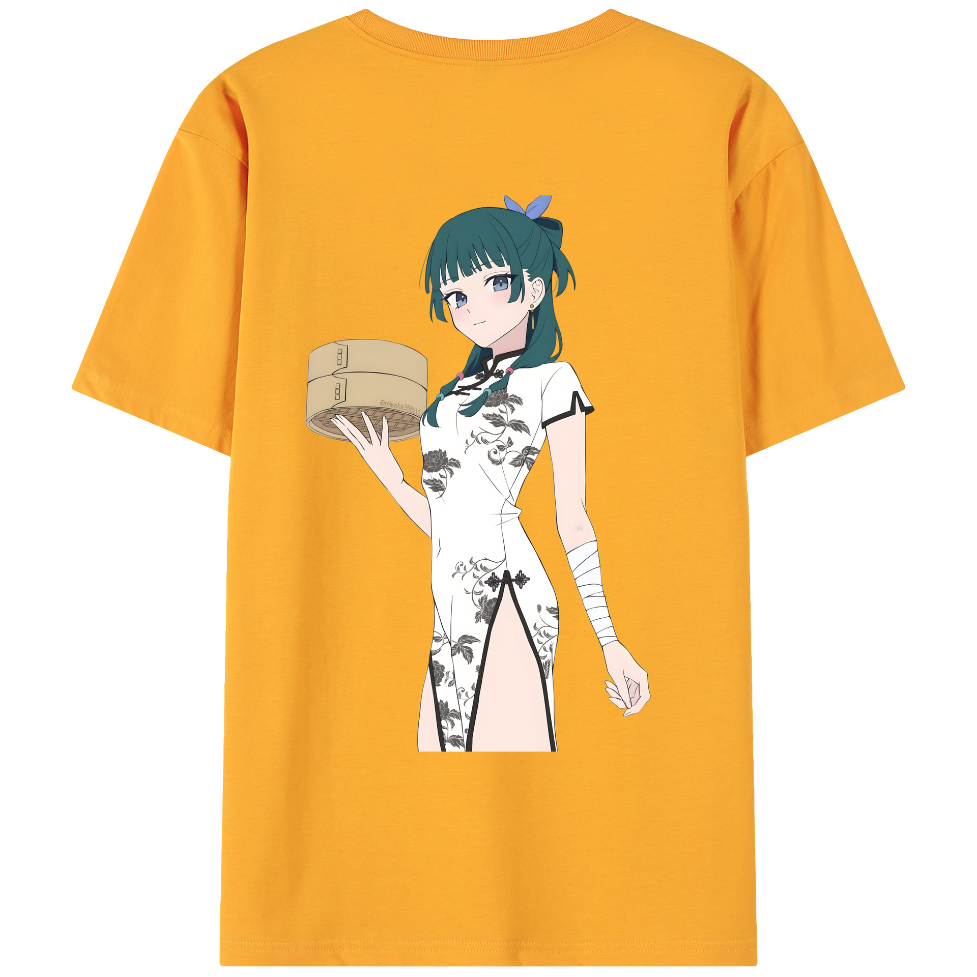 （画像用） 薬屋のひとりごと The Apothecary Diaries 綿100％ メンズ半袖Tシャツ（バックプリント） 通気性