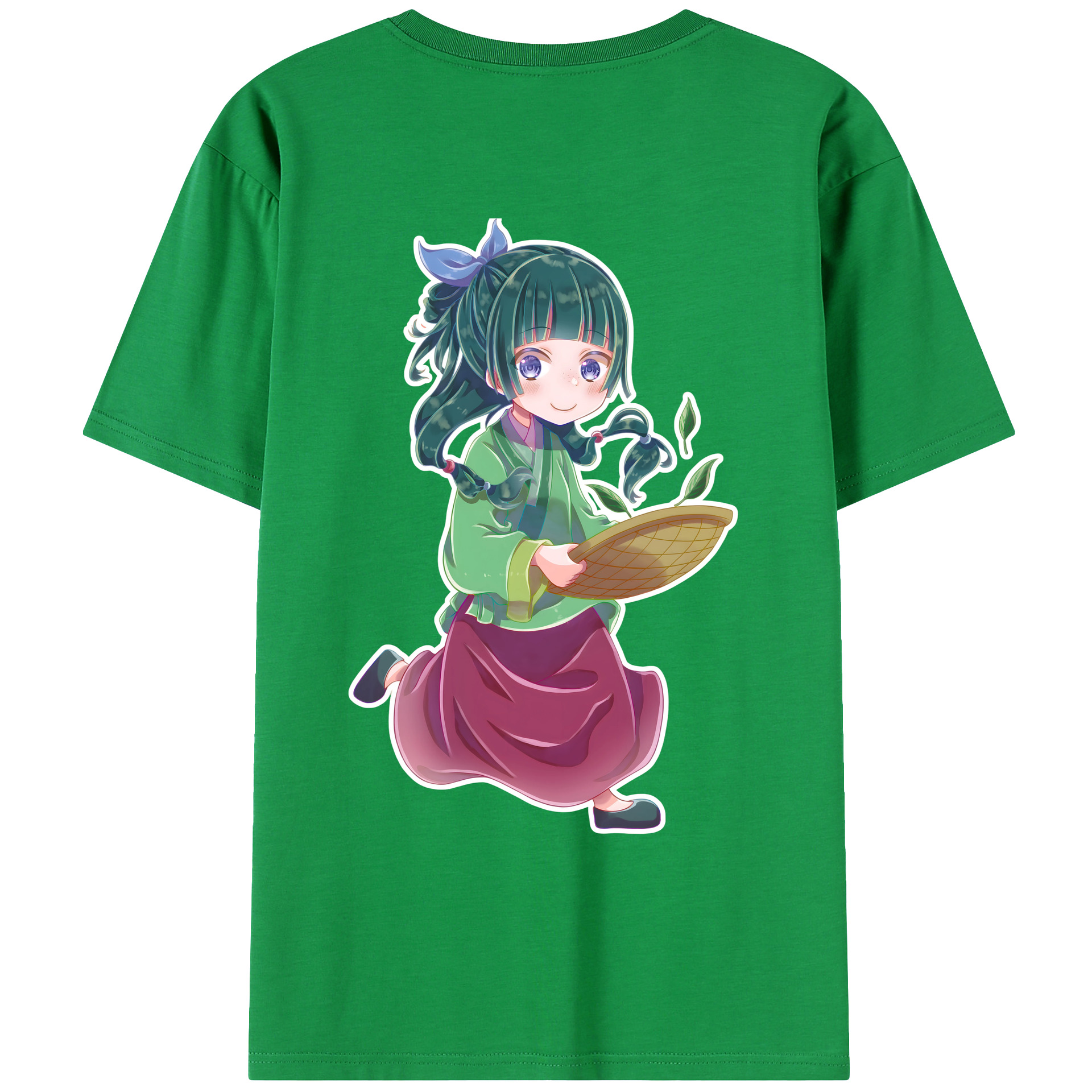 （画像用） 薬屋のひとりごと The Apothecary Diaries 綿100％ メンズ半袖Tシャツ（バックプリント） 通気性