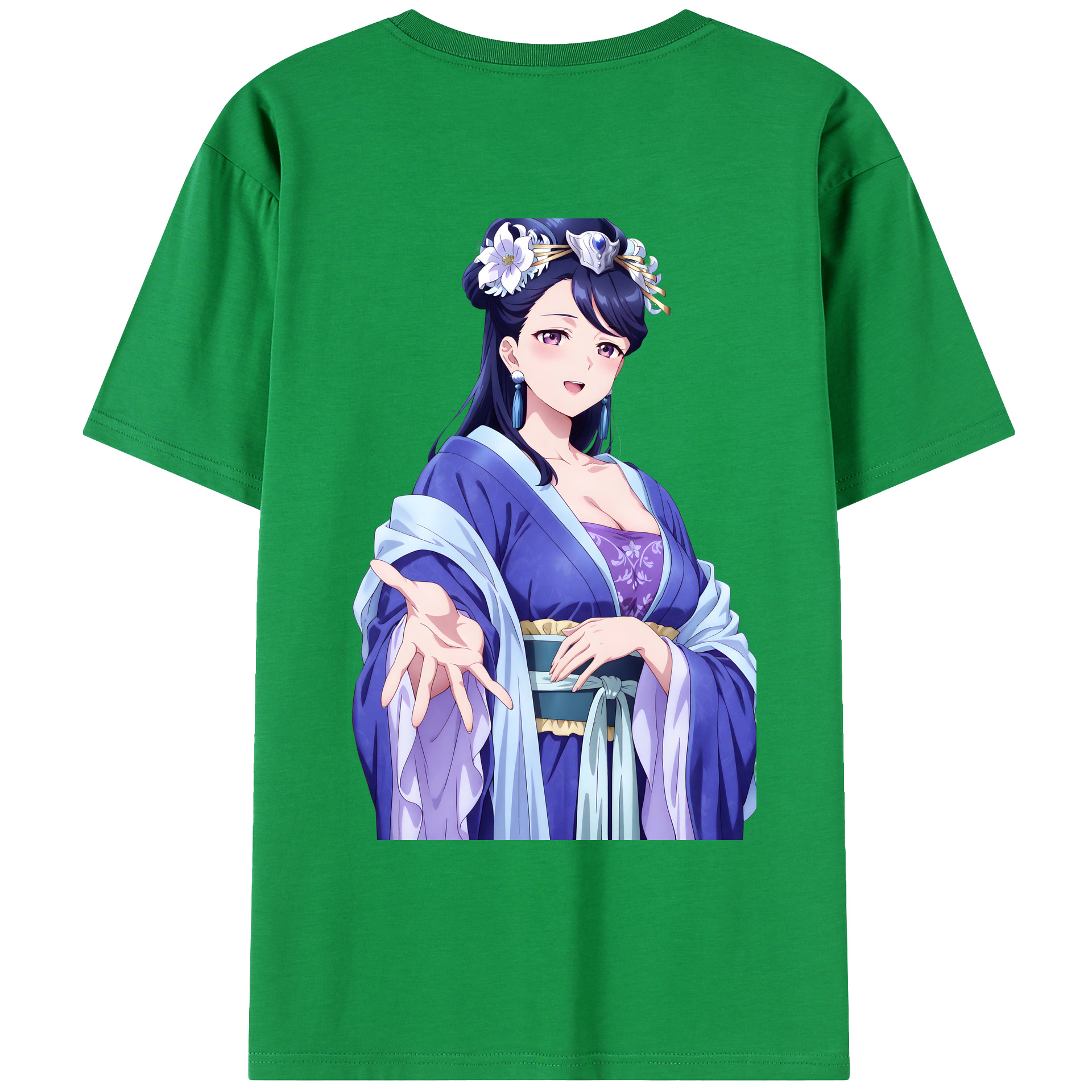 （画像用） 薬屋のひとりごと The Apothecary Diaries 綿100％ メンズ半袖Tシャツ（バックプリント） 通気性