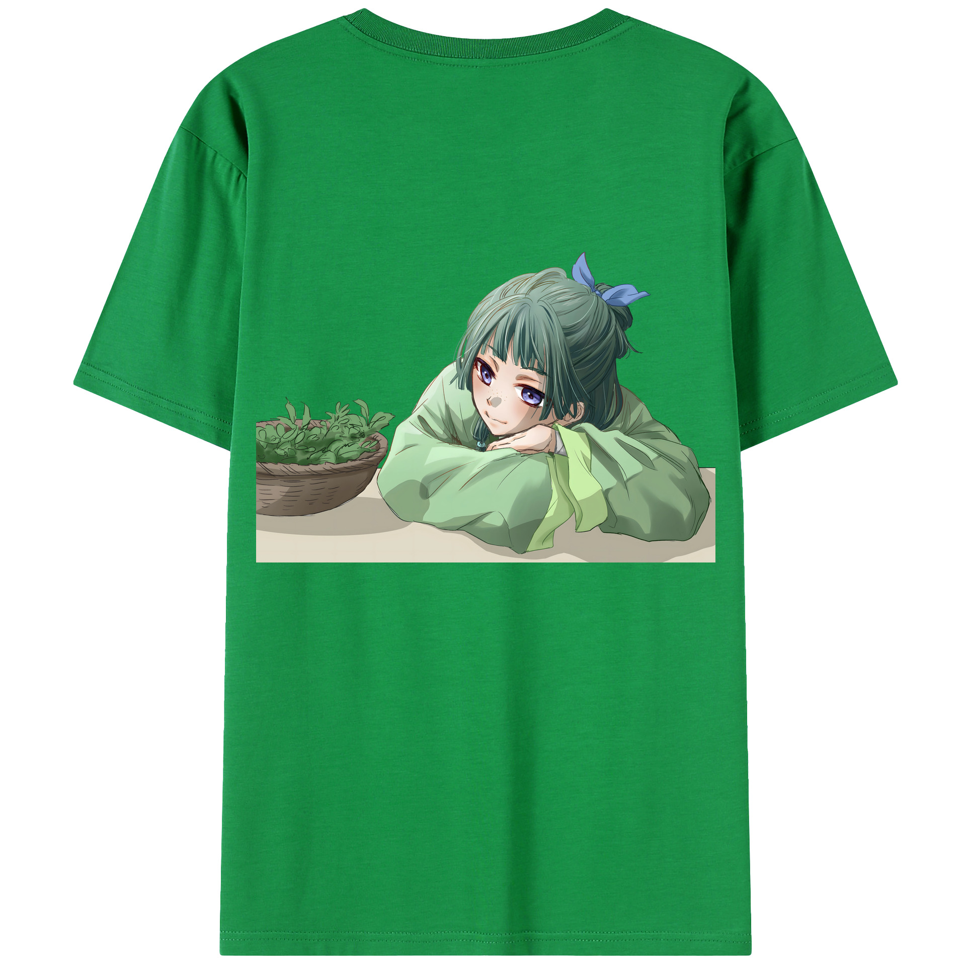 （画像用） 薬屋のひとりごと The Apothecary Diaries 綿100％ メンズ半袖Tシャツ（バックプリント） 通気性