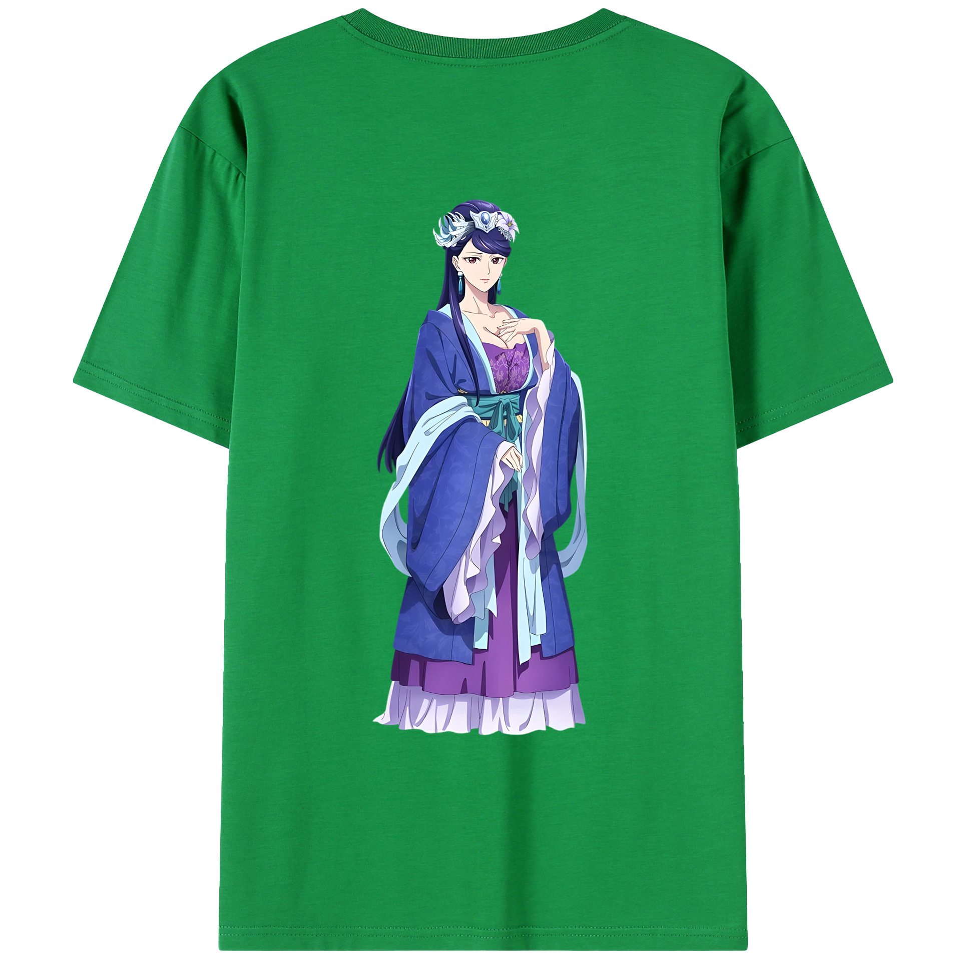 （画像用） 薬屋のひとりごと The Apothecary Diaries 綿100％ メンズ半袖Tシャツ（バックプリント） 通気性