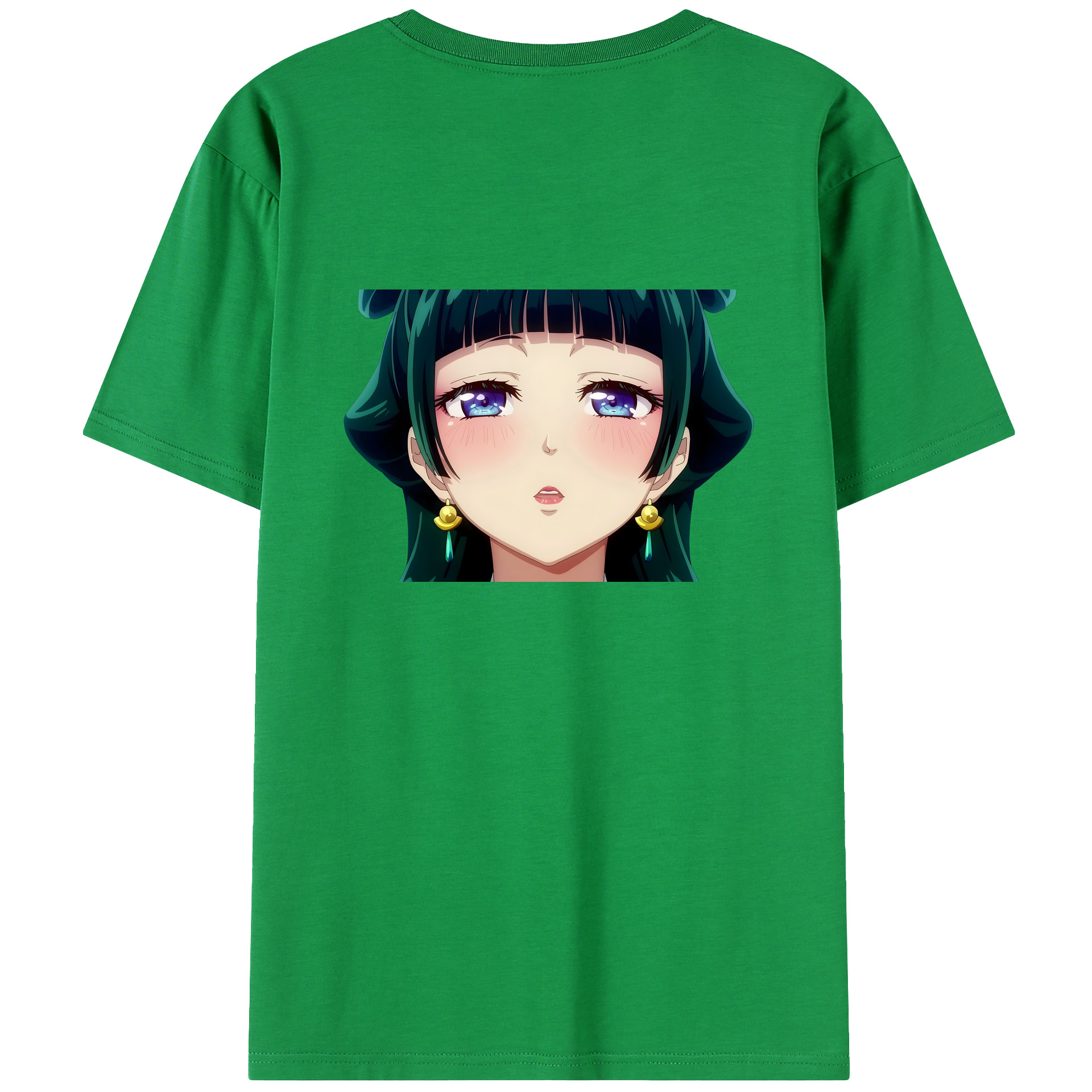 （画像用） 薬屋のひとりごと The Apothecary Diaries 綿100％ メンズ半袖Tシャツ（バックプリント） 通気性