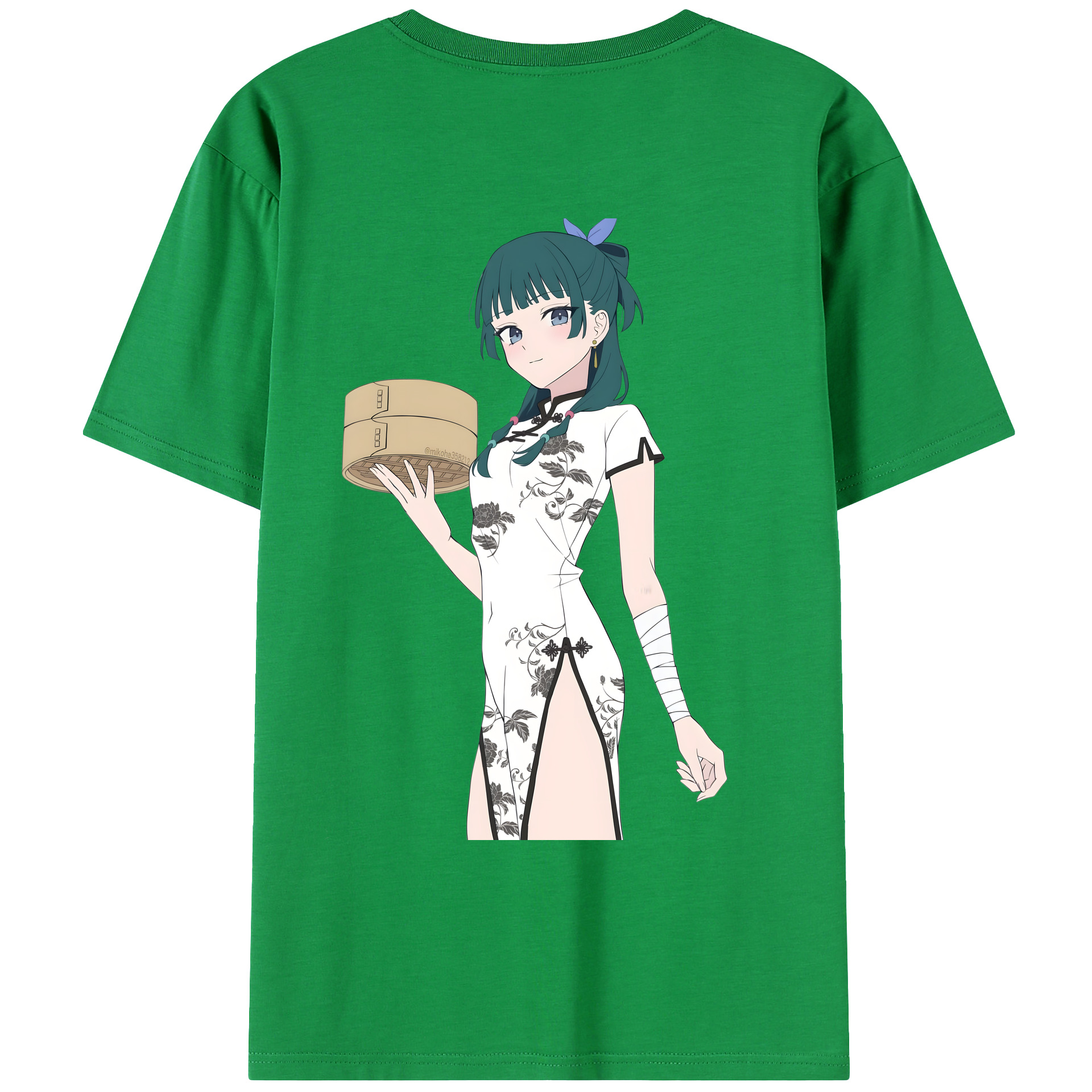 （画像用） 薬屋のひとりごと The Apothecary Diaries 綿100％ メンズ半袖Tシャツ（バックプリント） 通気性
