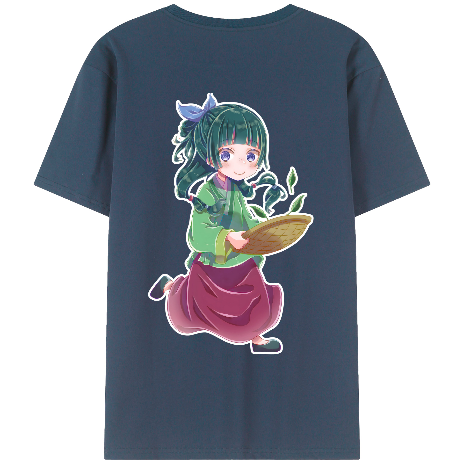 （画像用） 薬屋のひとりごと The Apothecary Diaries 綿100％ メンズ半袖Tシャツ（バックプリント） 通気性