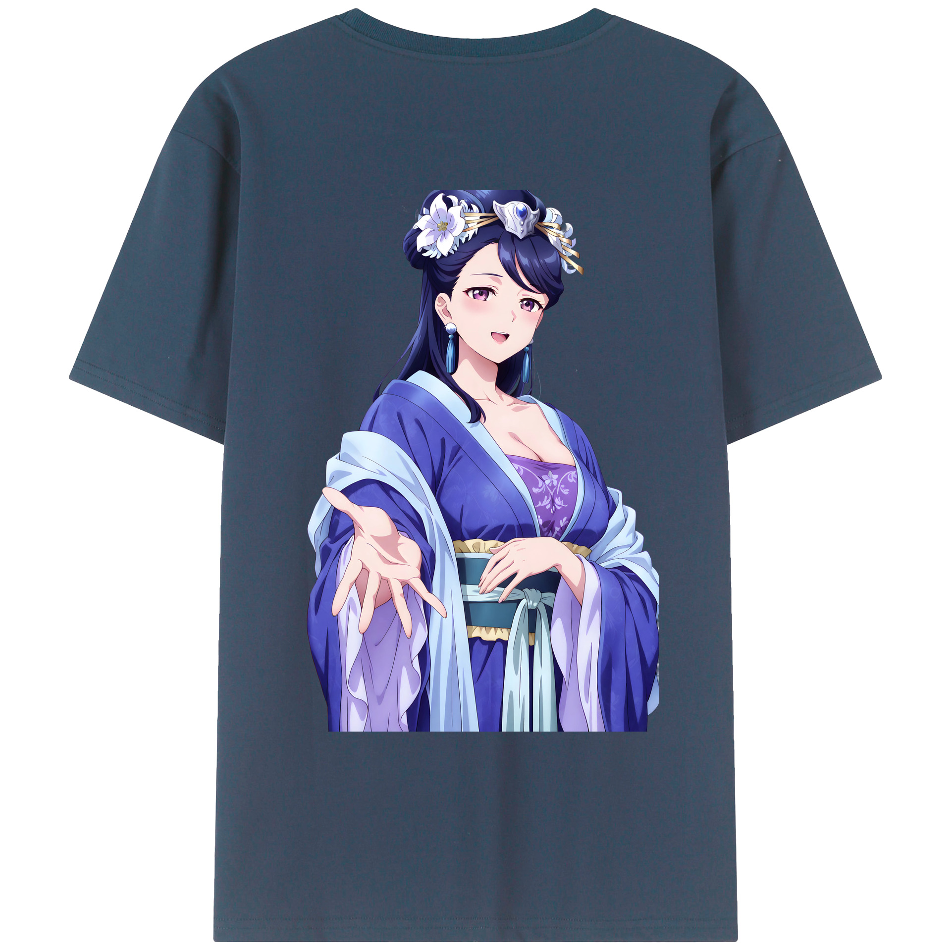 （画像用） 薬屋のひとりごと The Apothecary Diaries 綿100％ メンズ半袖Tシャツ（バックプリント） 通気性