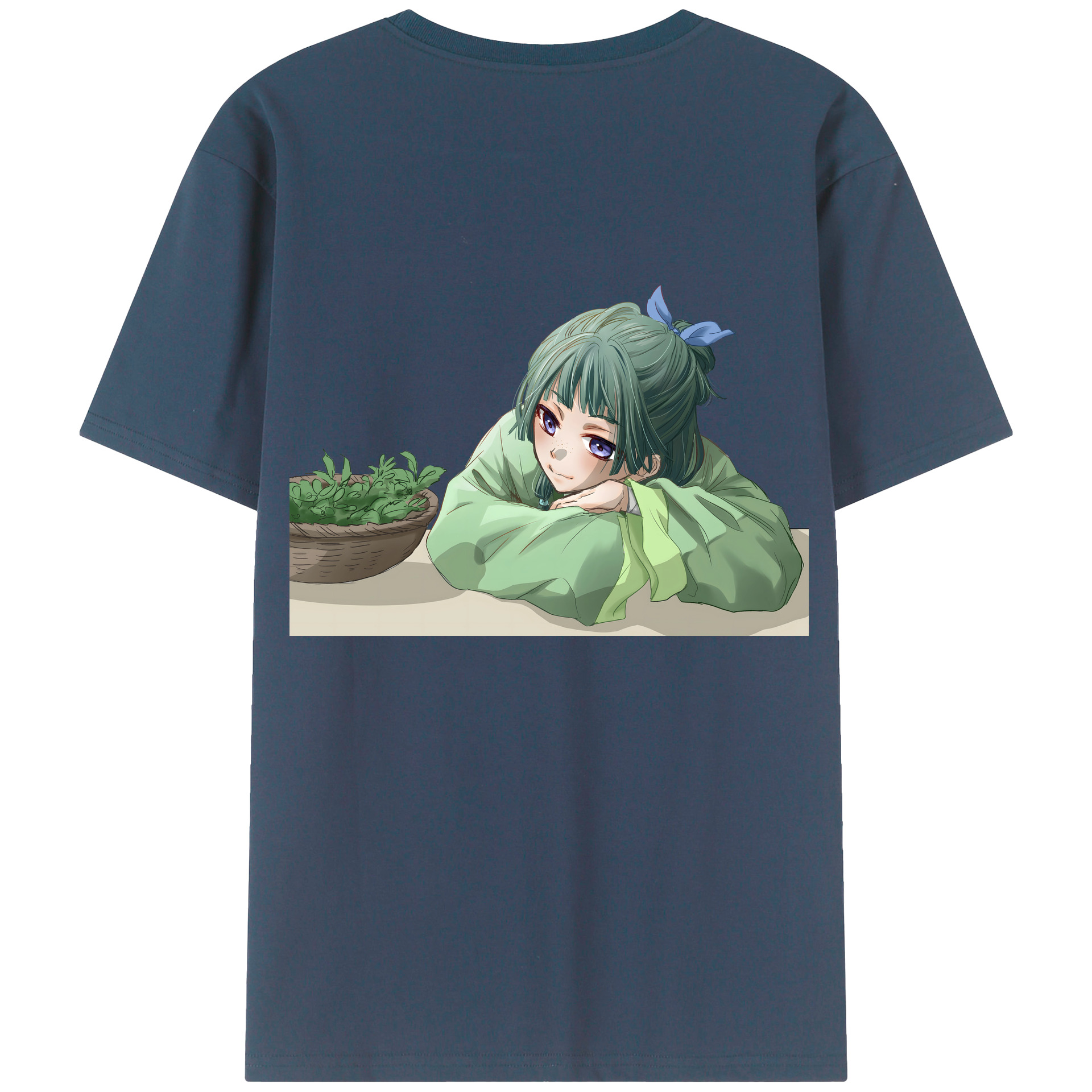 （画像用） 薬屋のひとりごと The Apothecary Diaries 綿100％ メンズ半袖Tシャツ（バックプリント） 通気性