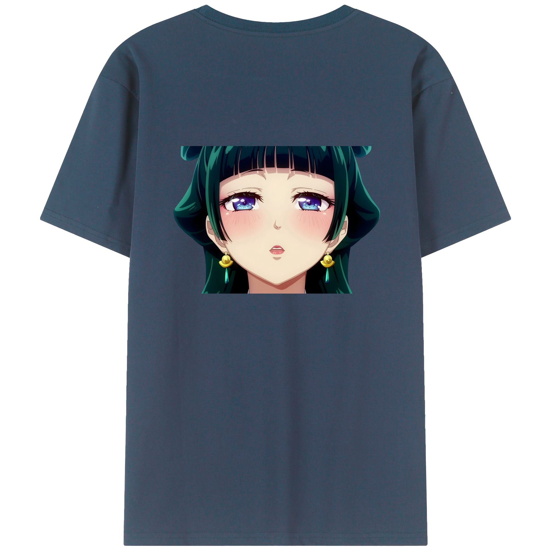 （画像用） 薬屋のひとりごと The Apothecary Diaries 綿100％ メンズ半袖Tシャツ（バックプリント） 通気性
