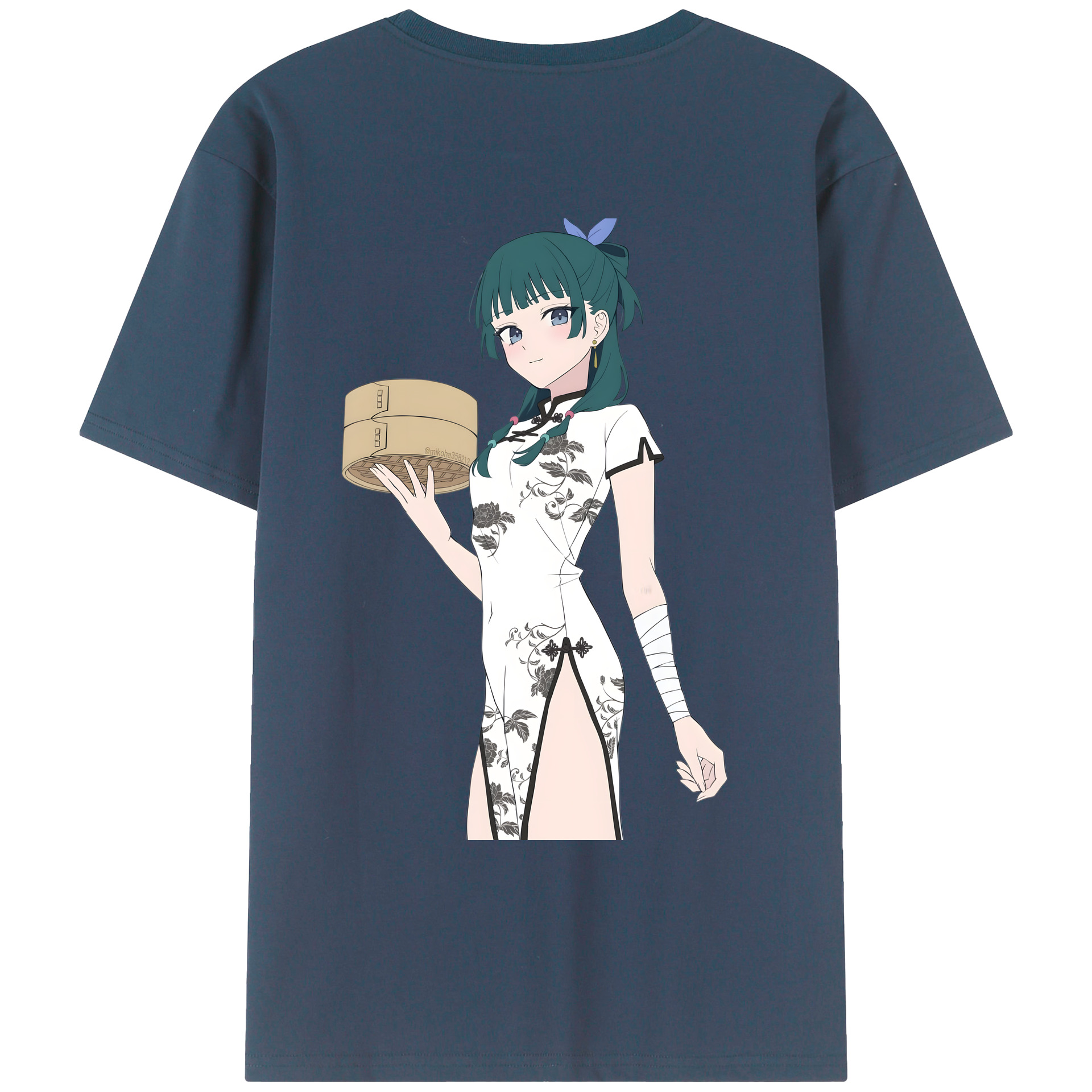 （画像用） 薬屋のひとりごと The Apothecary Diaries 綿100％ メンズ半袖Tシャツ（バックプリント） 通気性