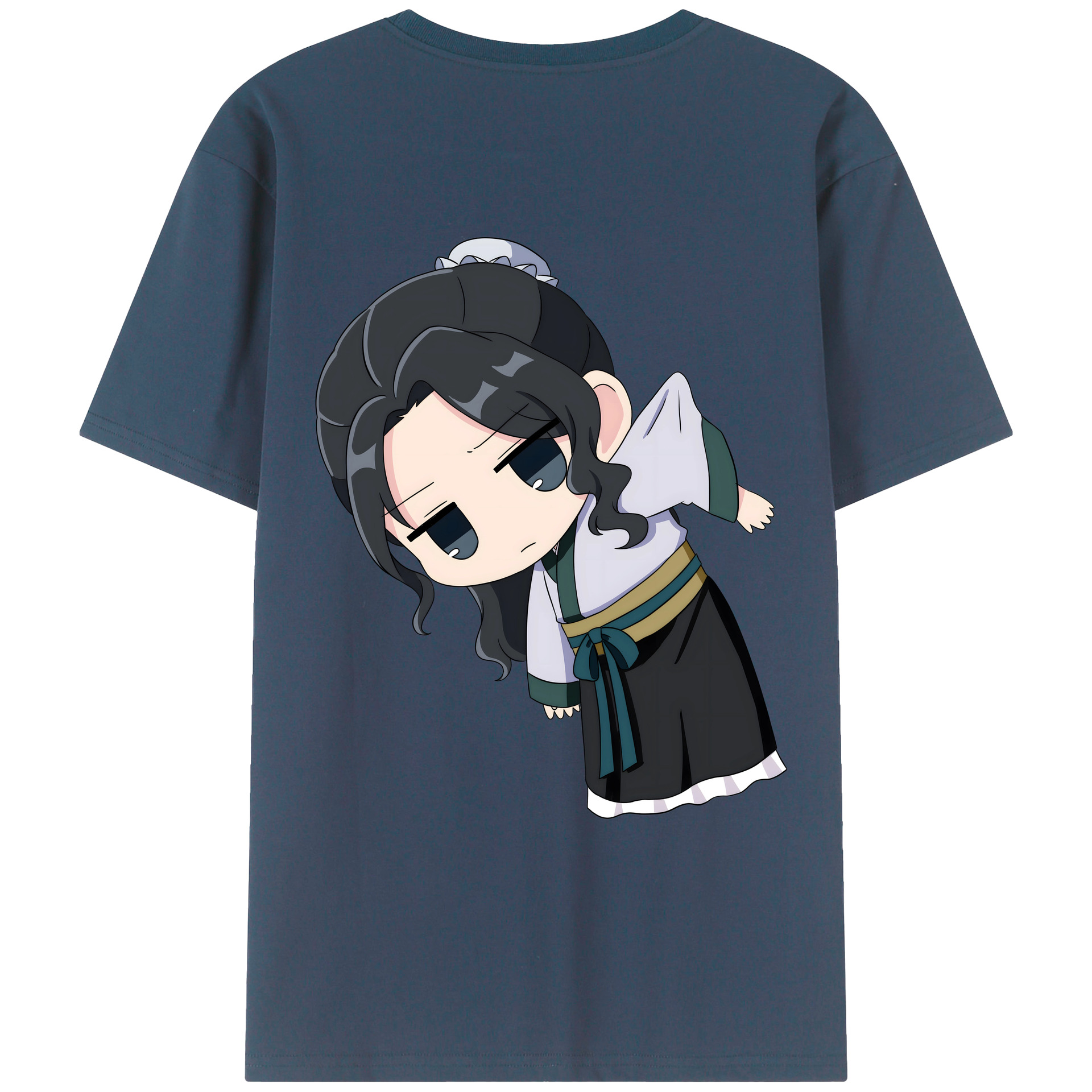 （画像用） 薬屋のひとりごと The Apothecary Diaries 綿100％ メンズ半袖Tシャツ（バックプリント） 通気性
