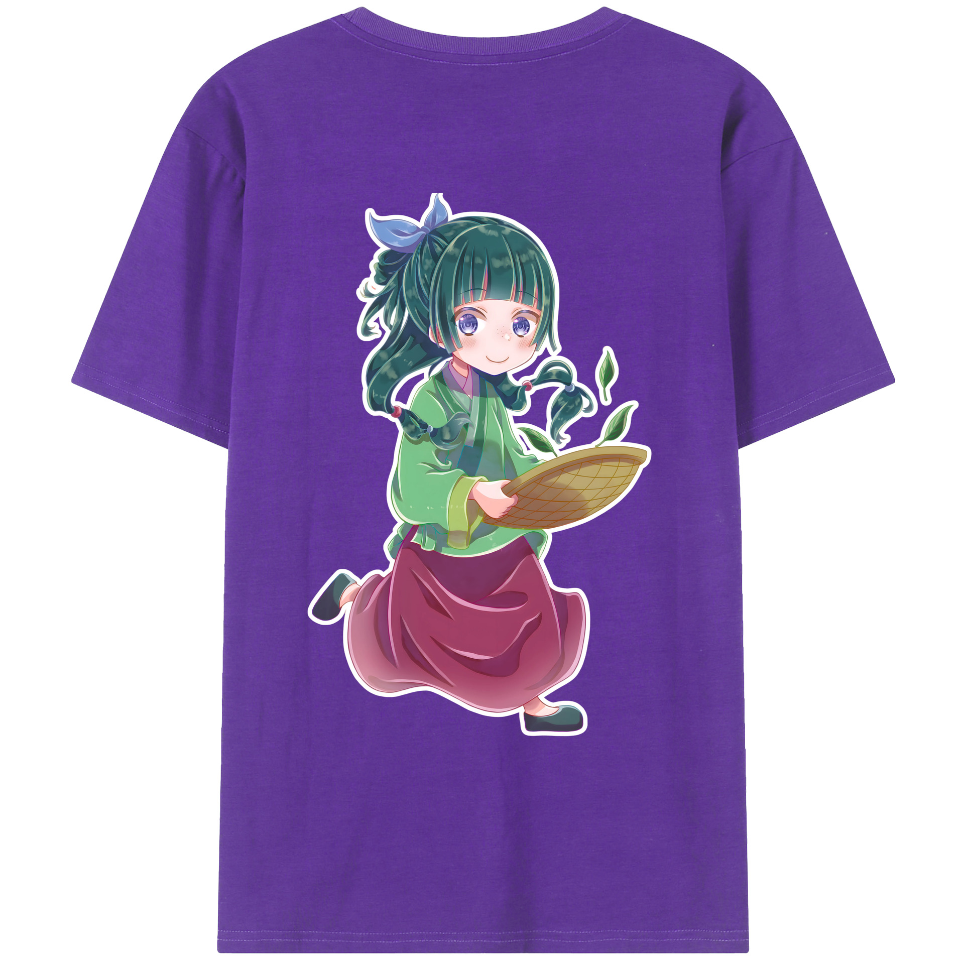 （画像用） 薬屋のひとりごと The Apothecary Diaries 綿100％ メンズ半袖Tシャツ（バックプリント） 通気性