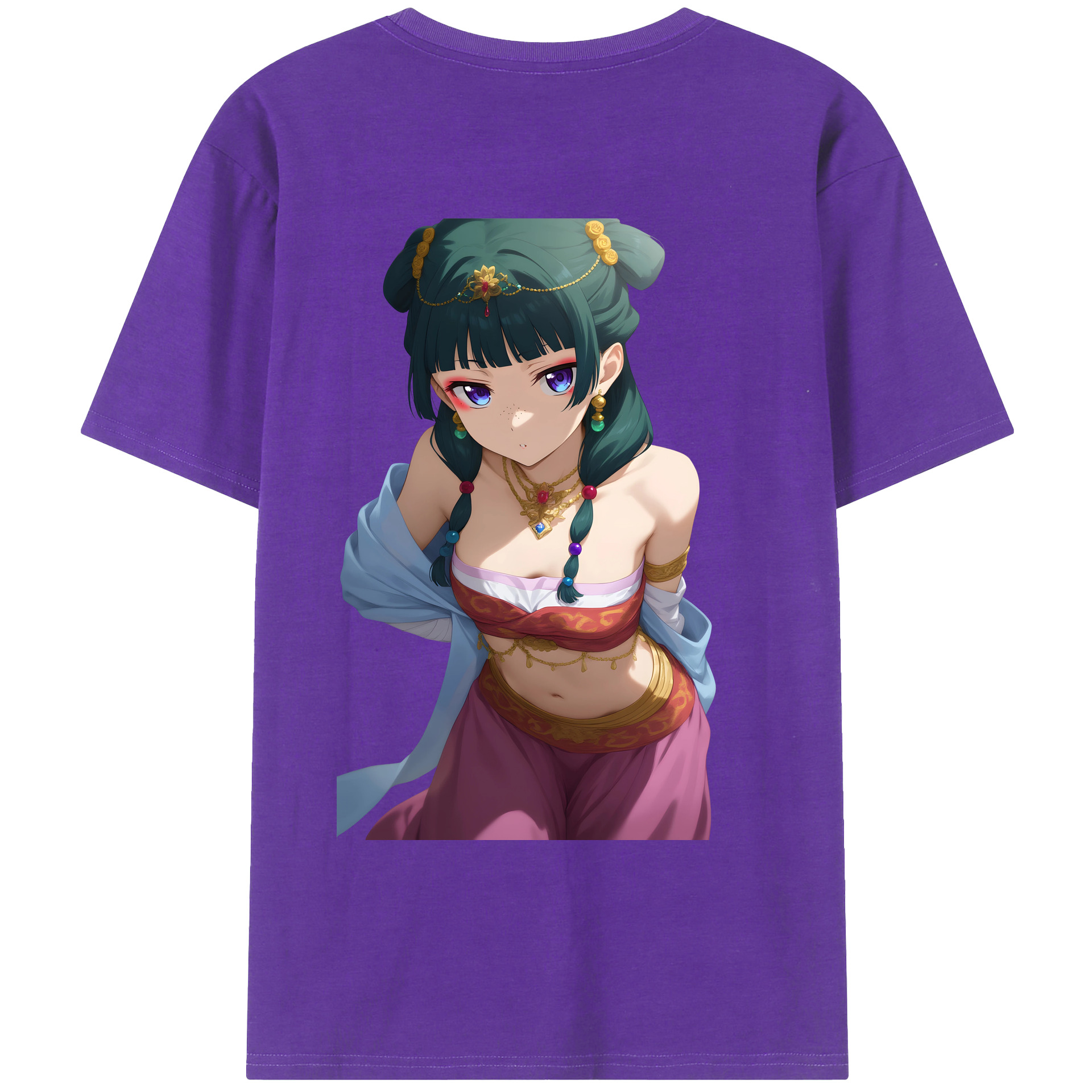 （画像用） 薬屋のひとりごと The Apothecary Diaries 綿100％ メンズ半袖Tシャツ（バックプリント） 通気性