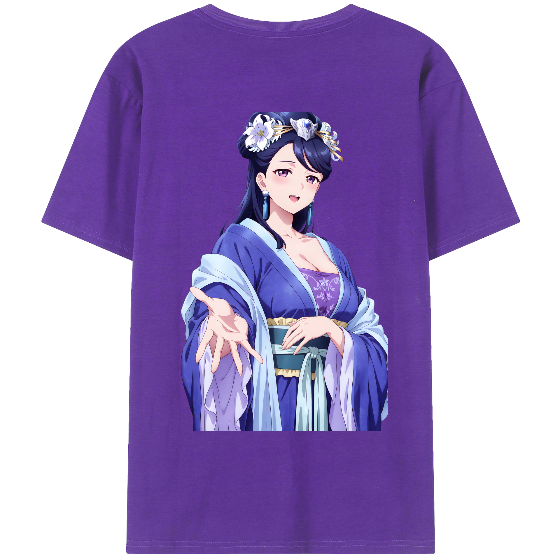 （画像用） 薬屋のひとりごと The Apothecary Diaries 綿100％ メンズ半袖Tシャツ（バックプリント） 通気性