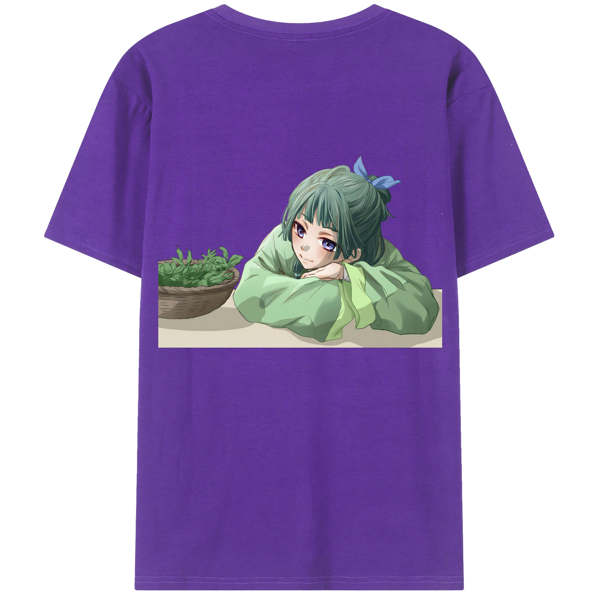 （画像用） 薬屋のひとりごと The Apothecary Diaries 綿100％ メンズ半袖Tシャツ（バックプリント） 通気性