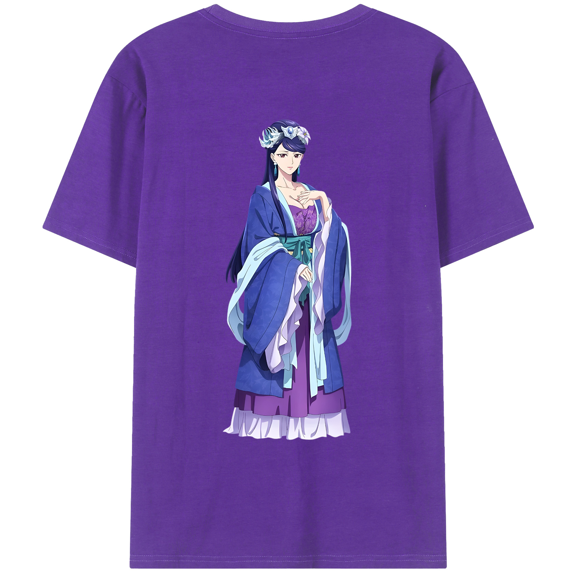 （画像用） 薬屋のひとりごと The Apothecary Diaries 綿100％ メンズ半袖Tシャツ（バックプリント） 通気性