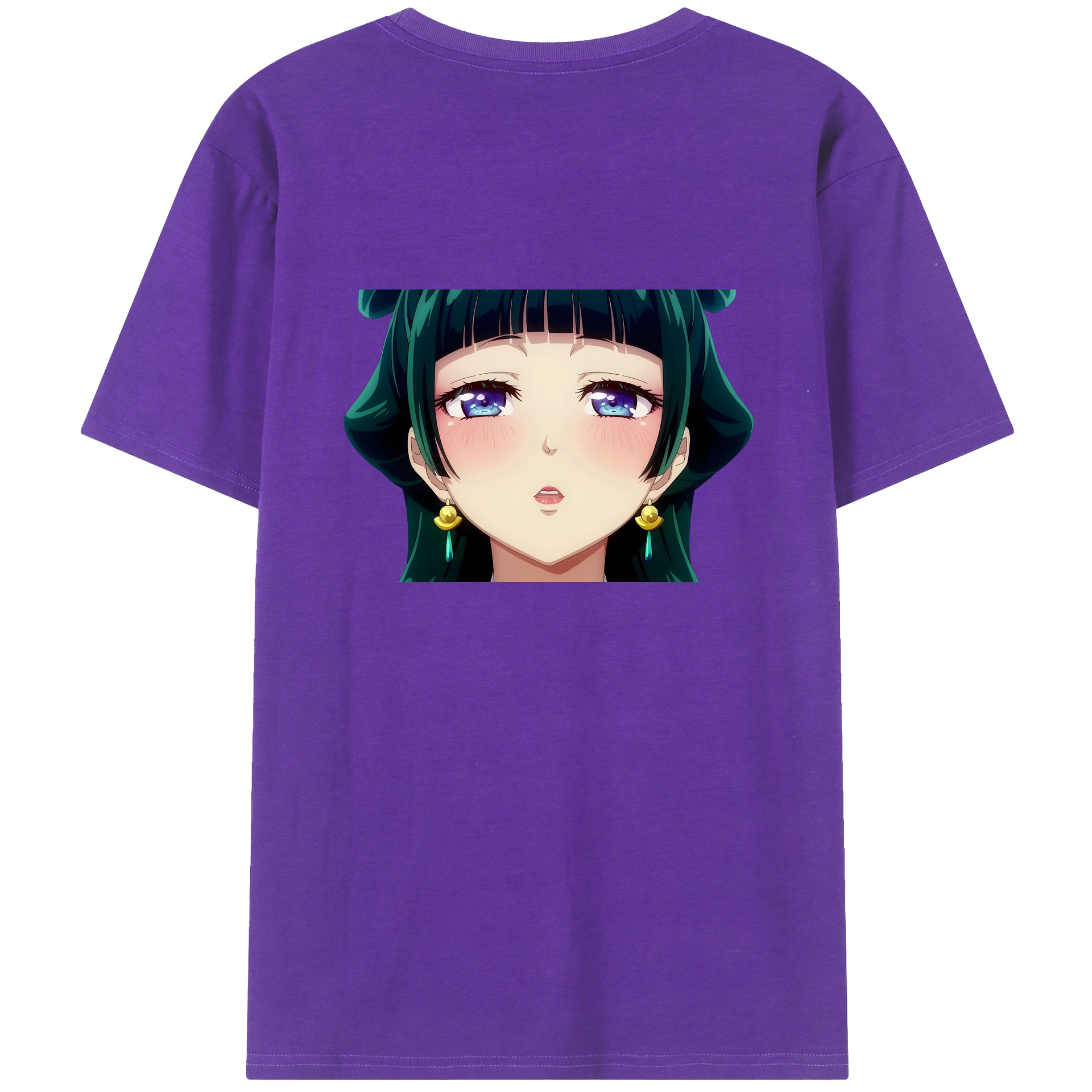（画像用） 薬屋のひとりごと The Apothecary Diaries 綿100％ メンズ半袖Tシャツ（バックプリント） 通気性