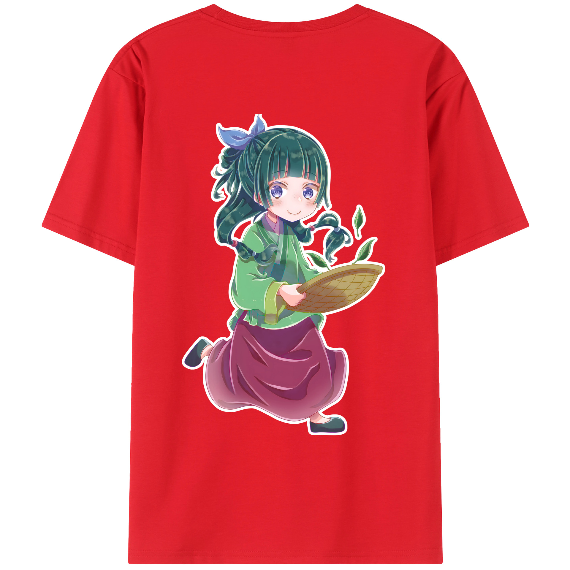 （画像用） 薬屋のひとりごと The Apothecary Diaries 綿100％ メンズ半袖Tシャツ（バックプリント） 通気性