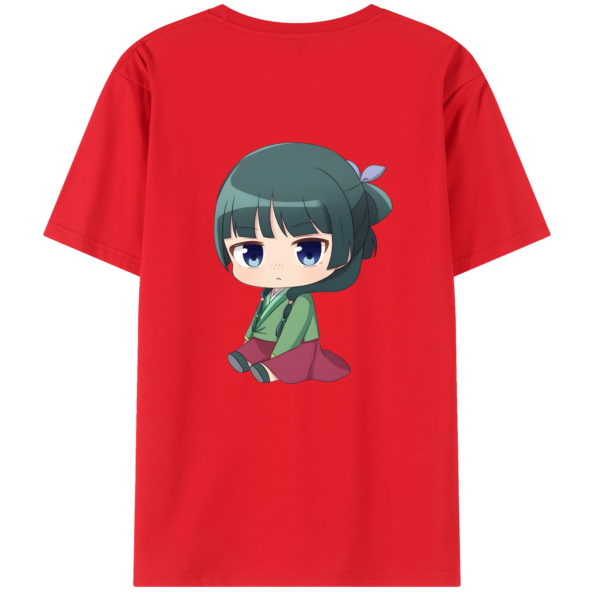 （画像用） 薬屋のひとりごと The Apothecary Diaries 綿100％ メンズ半袖Tシャツ（バックプリント） 通気性