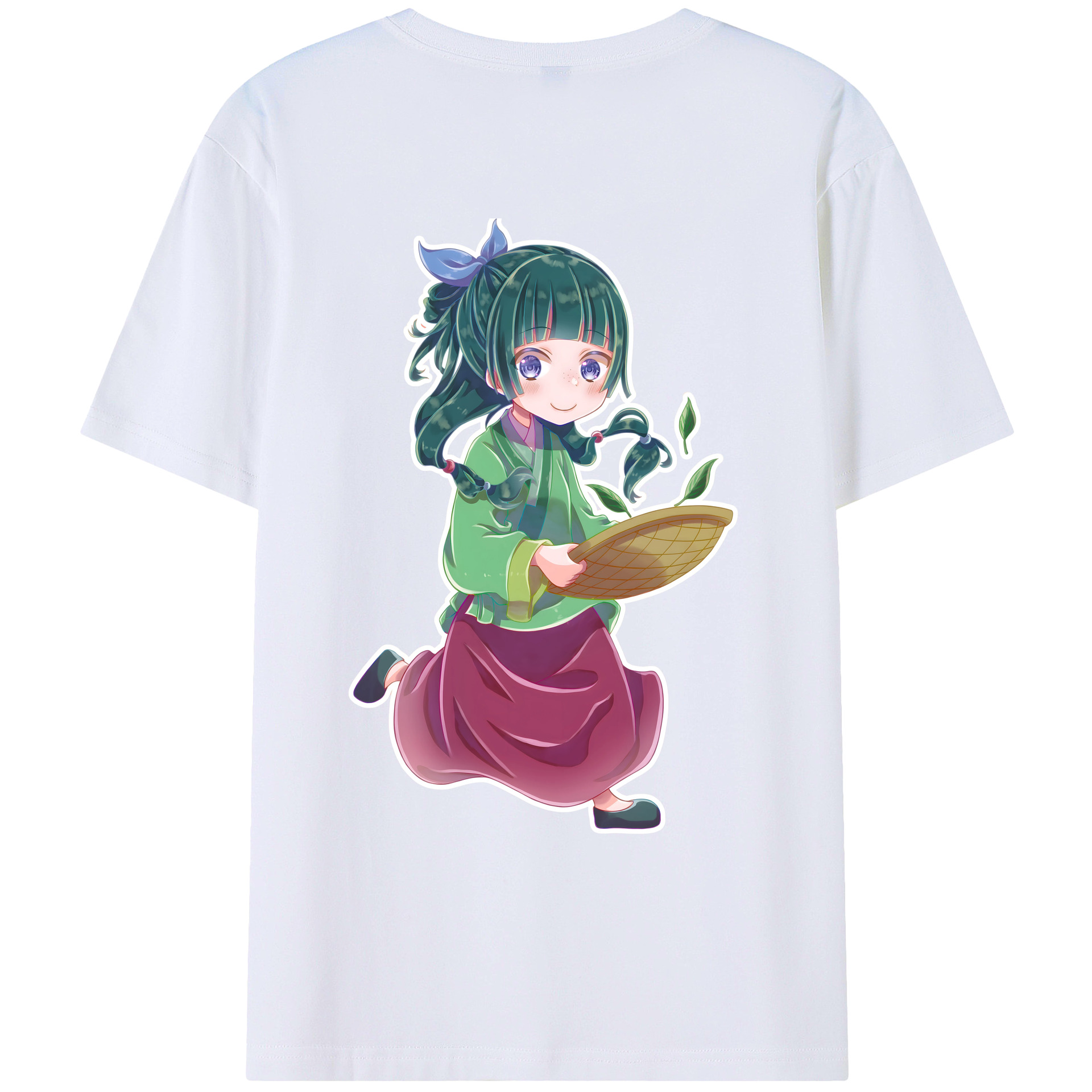 （画像用） 薬屋のひとりごと The Apothecary Diaries 綿100％ メンズ半袖Tシャツ（バックプリント） 通気性