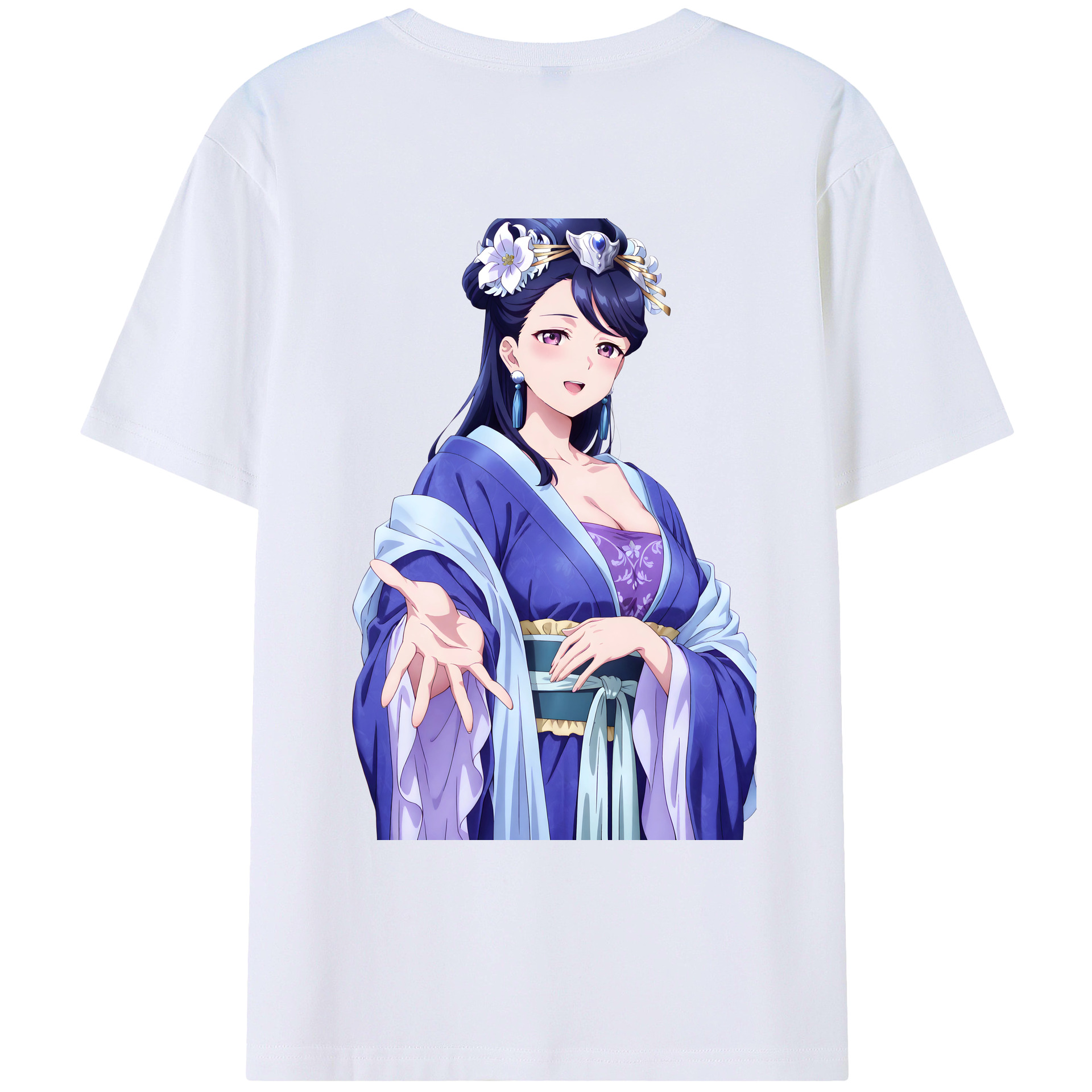 （画像用） 薬屋のひとりごと The Apothecary Diaries 綿100％ メンズ半袖Tシャツ（バックプリント） 通気性