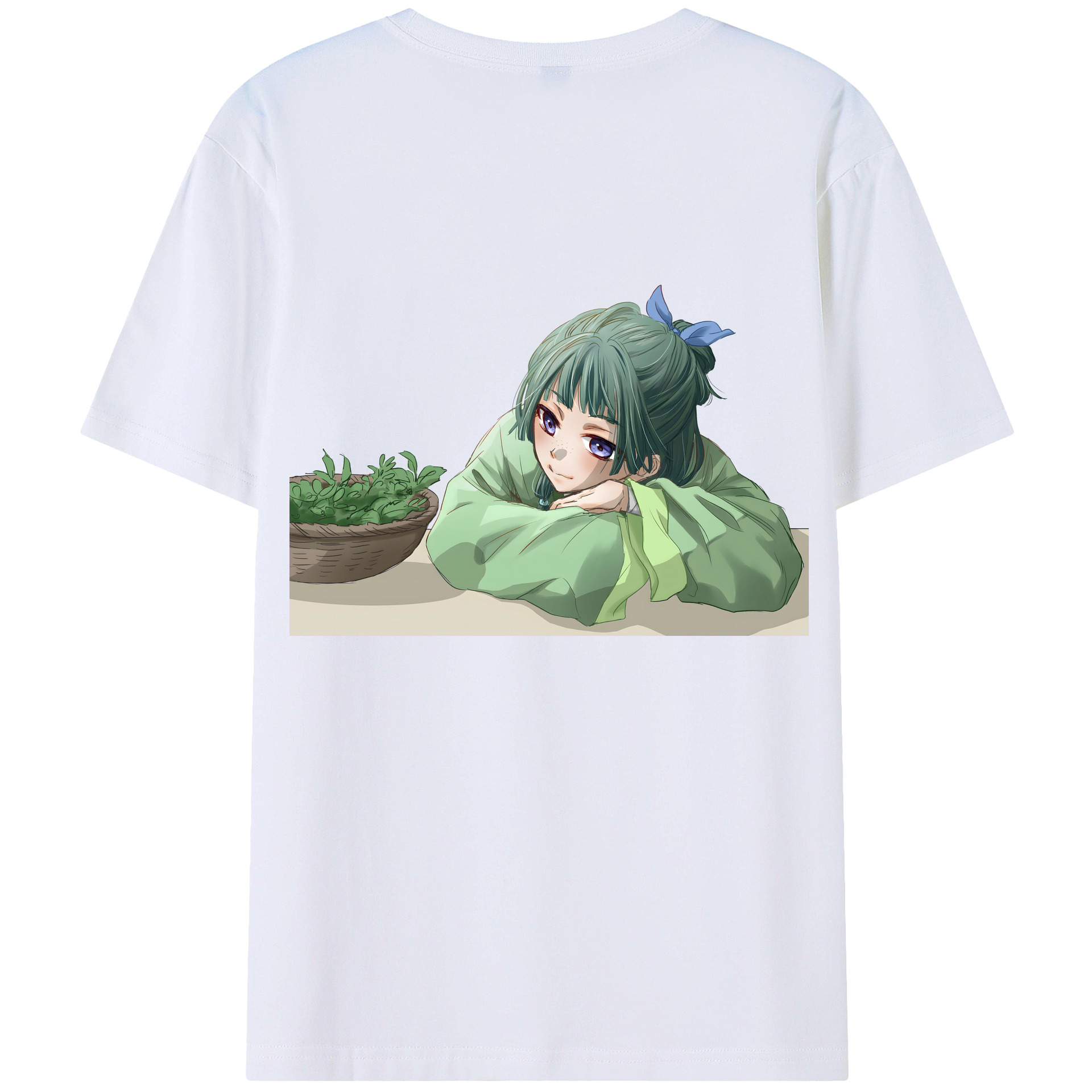 （画像用） 薬屋のひとりごと The Apothecary Diaries 綿100％ メンズ半袖Tシャツ（バックプリント） 通気性