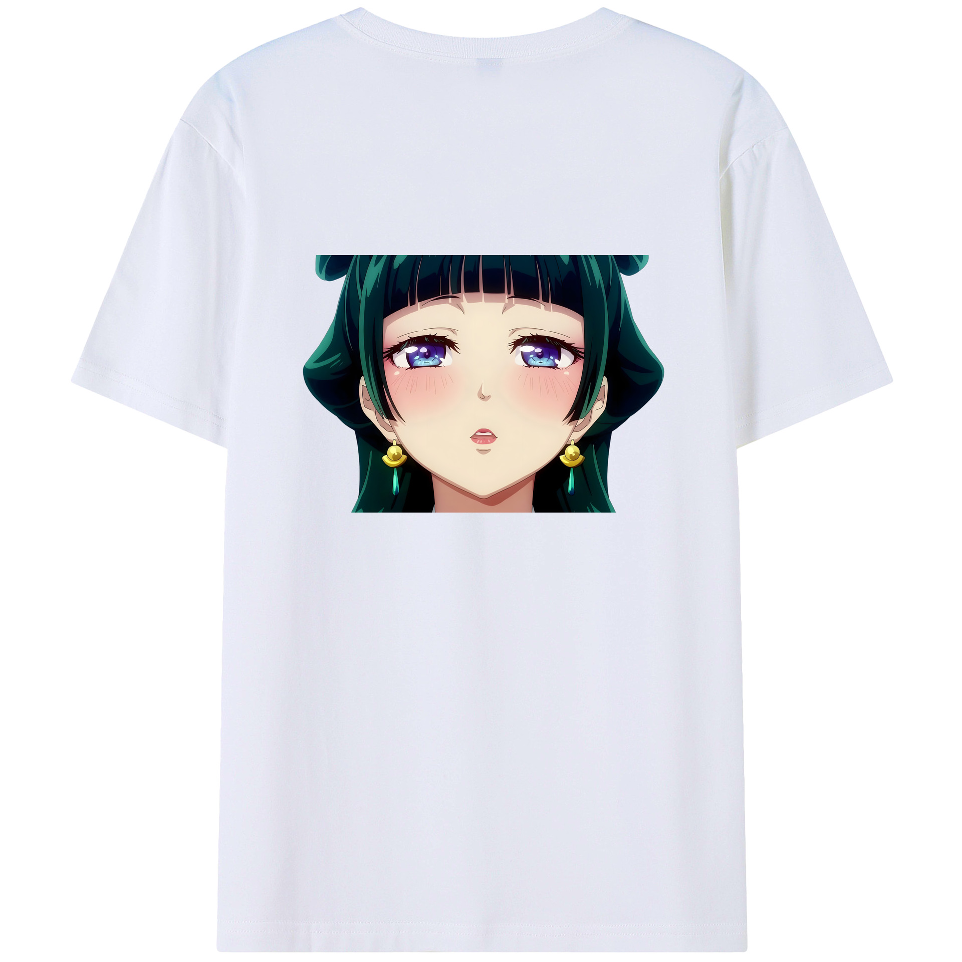 （画像用） 薬屋のひとりごと The Apothecary Diaries 綿100％ メンズ半袖Tシャツ（バックプリント） 通気性