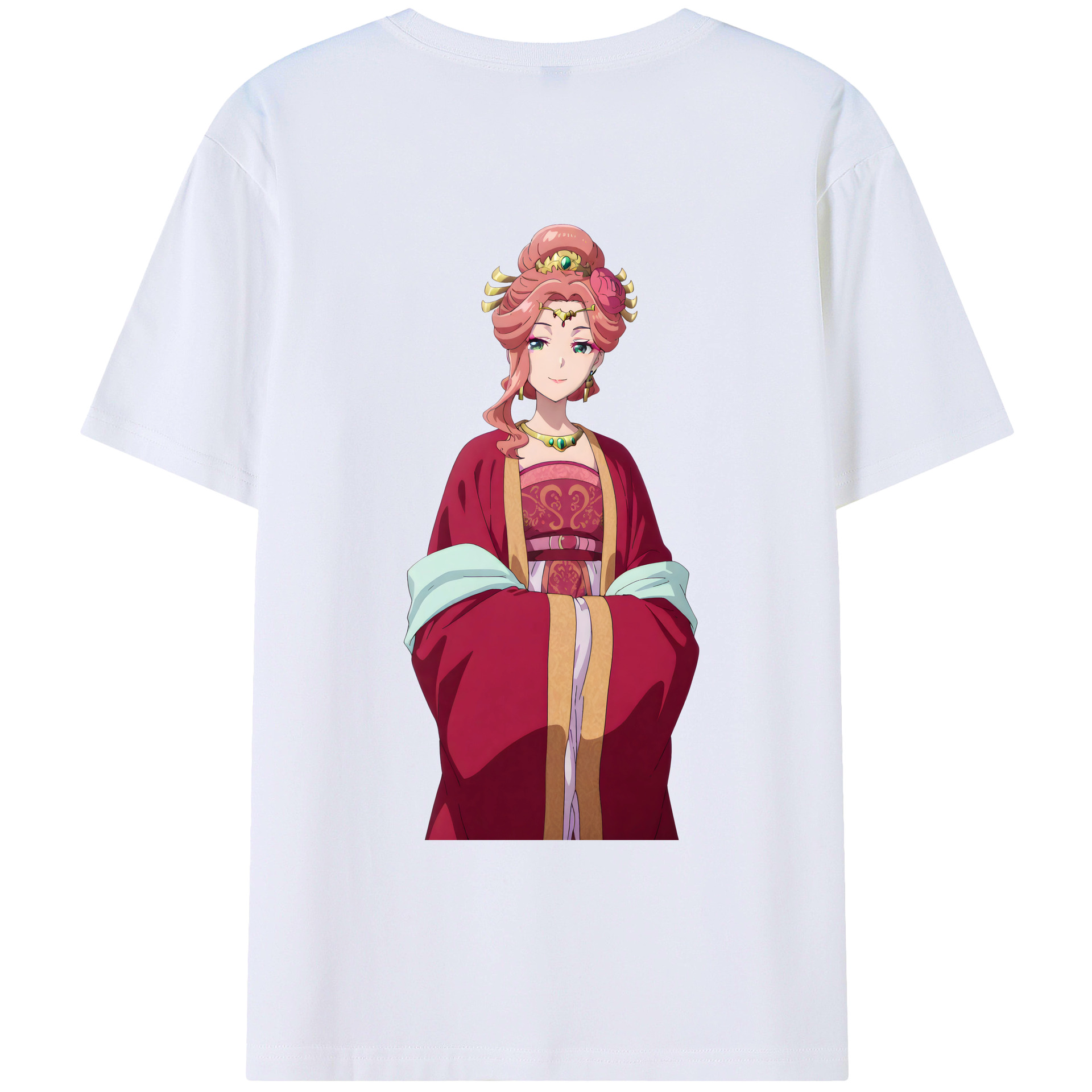 （画像用） 薬屋のひとりごと The Apothecary Diaries 綿100％ メンズ半袖Tシャツ（バックプリント） 通気性