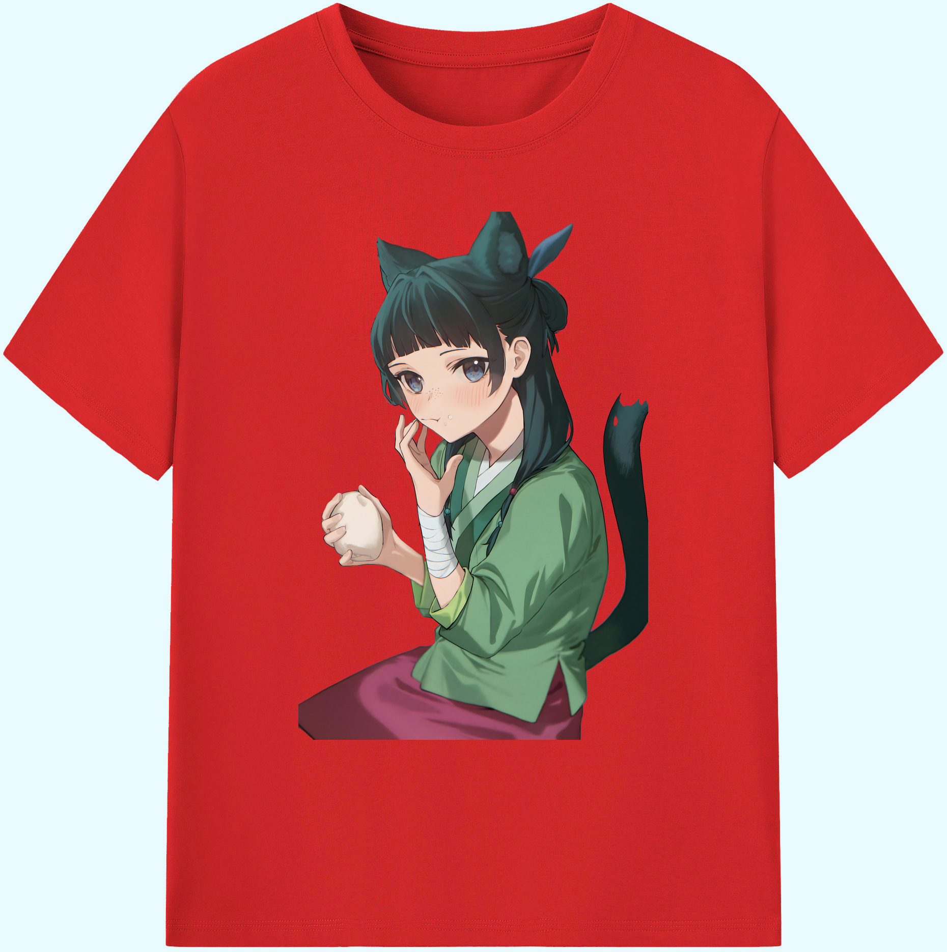 （画像用） 薬屋のひとりごと The Apothecary Diaries 綿100％ メンズ半袖Tシャツ｜肌触りやわらか＆通気性