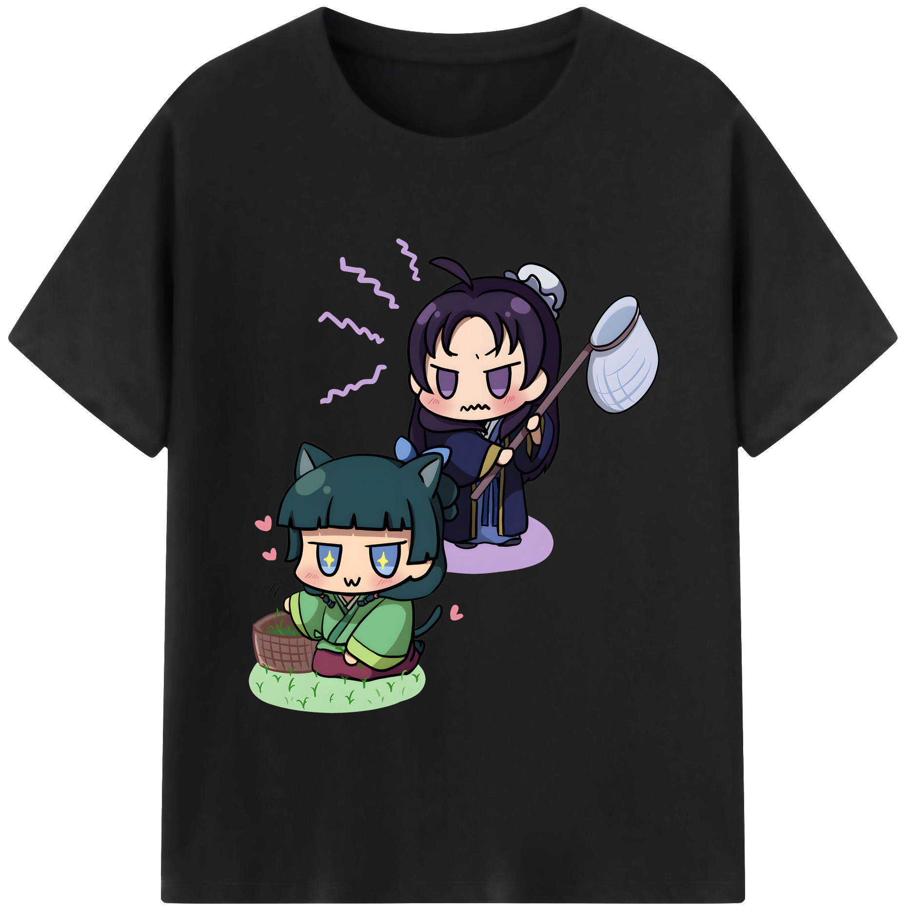 （画像用） 薬屋のひとりごと The Apothecary Diaries レディースカジュアルプリントTシャツ（綿100％）