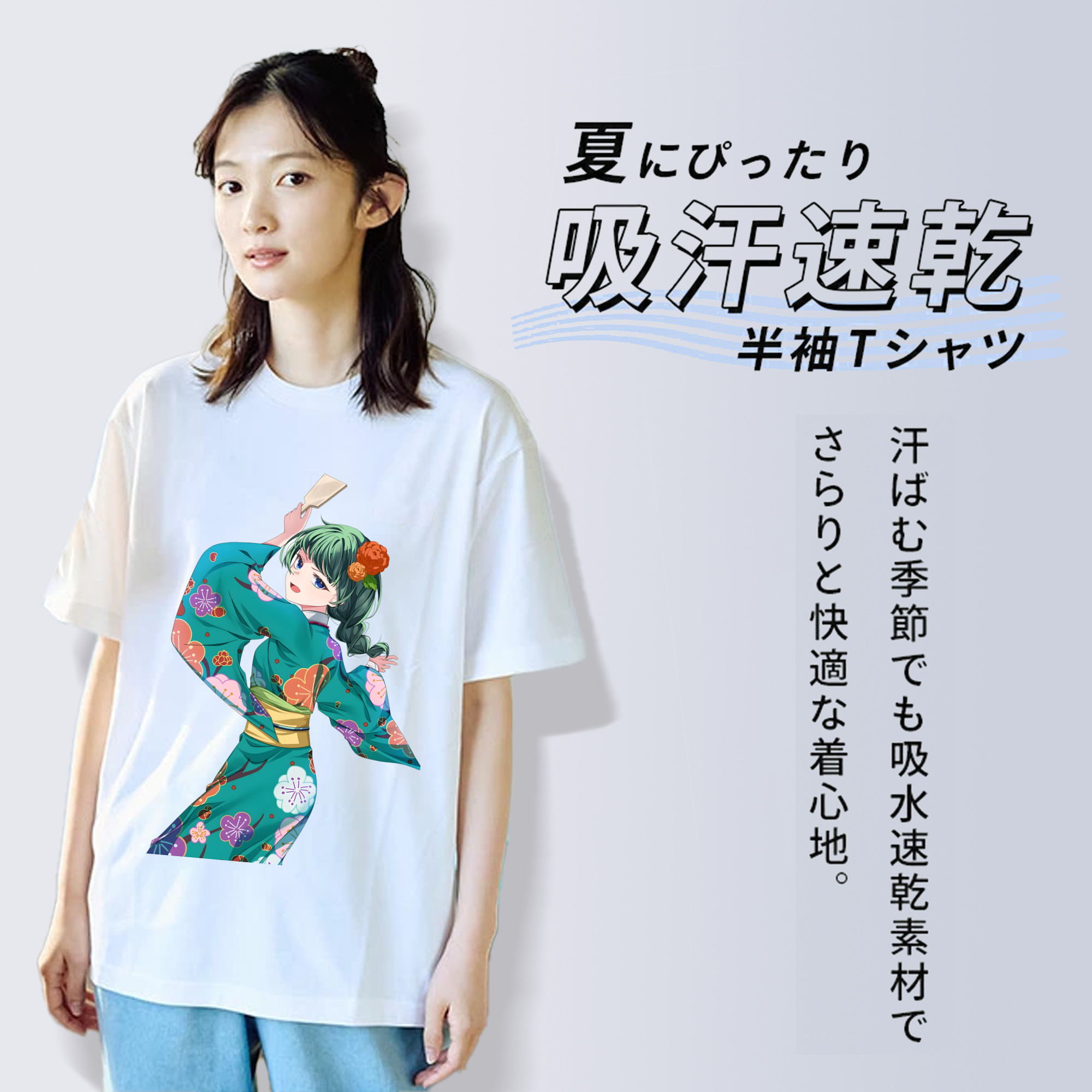 薬屋のひとりごと The Apothecary Diaries レディースカジュアルプリントTシャツ（綿100％）
