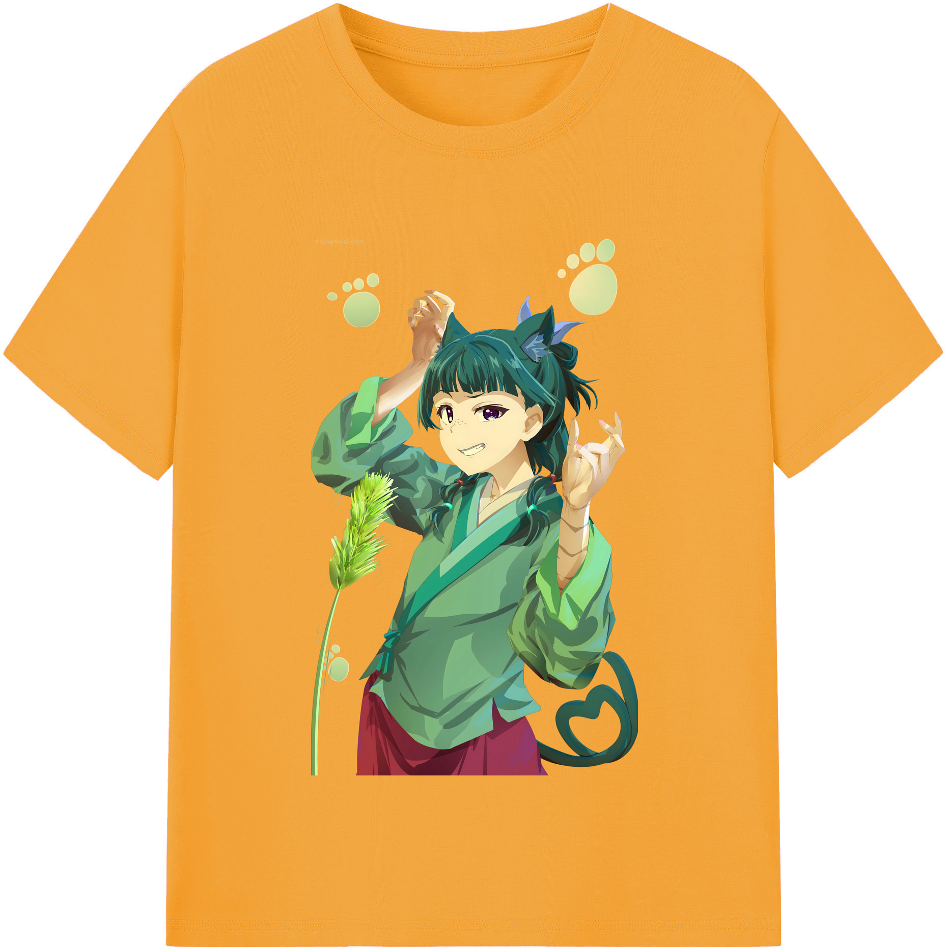（画像用） 薬屋のひとりごと The Apothecary Diaries レディースカジュアルプリントTシャツ（綿100％）