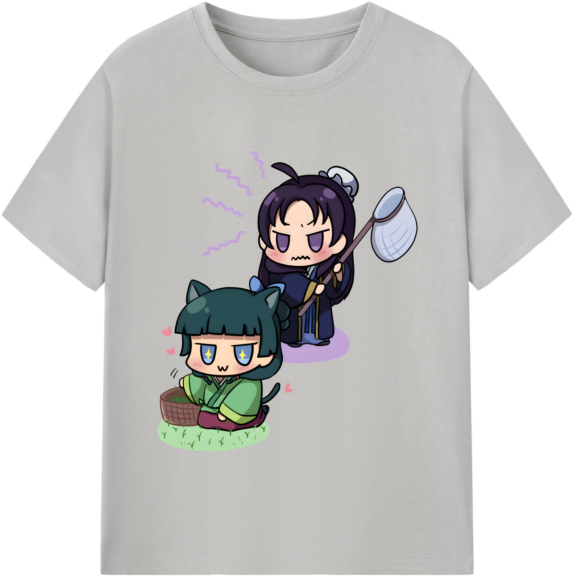 （画像用） 薬屋のひとりごと The Apothecary Diaries レディースカジュアルプリントTシャツ（綿100％）