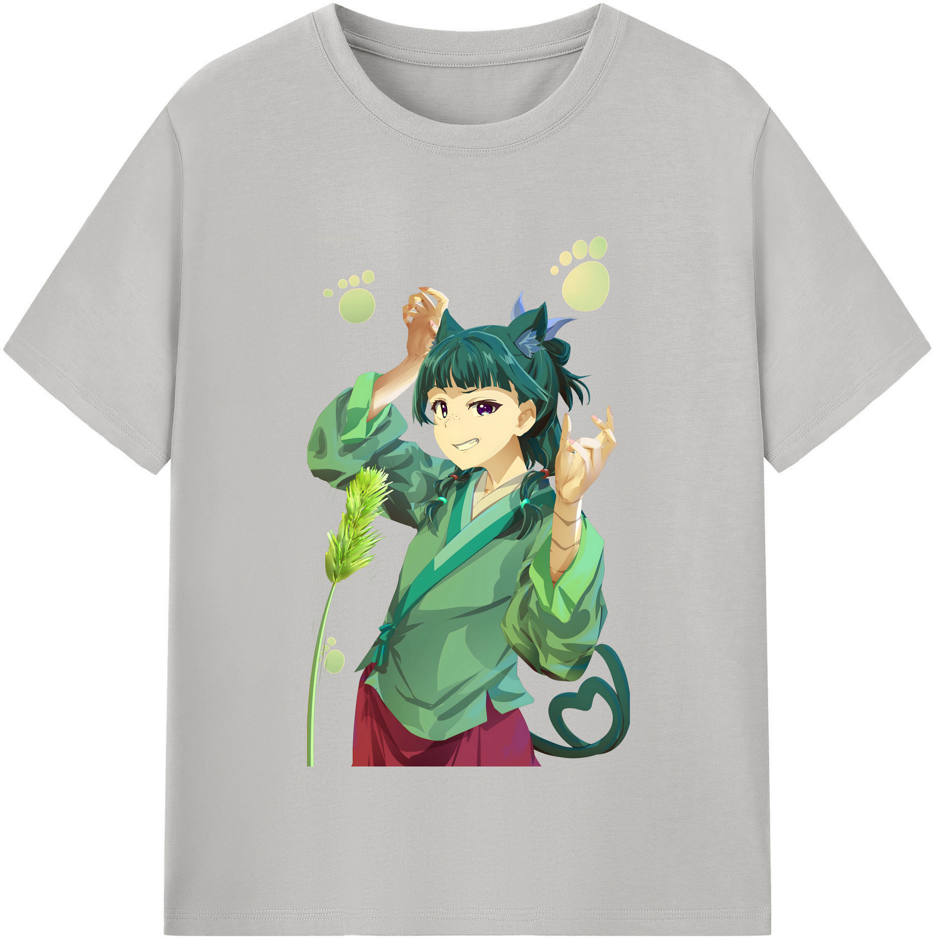 （画像用） 薬屋のひとりごと The Apothecary Diaries レディースカジュアルプリントTシャツ（綿100％）