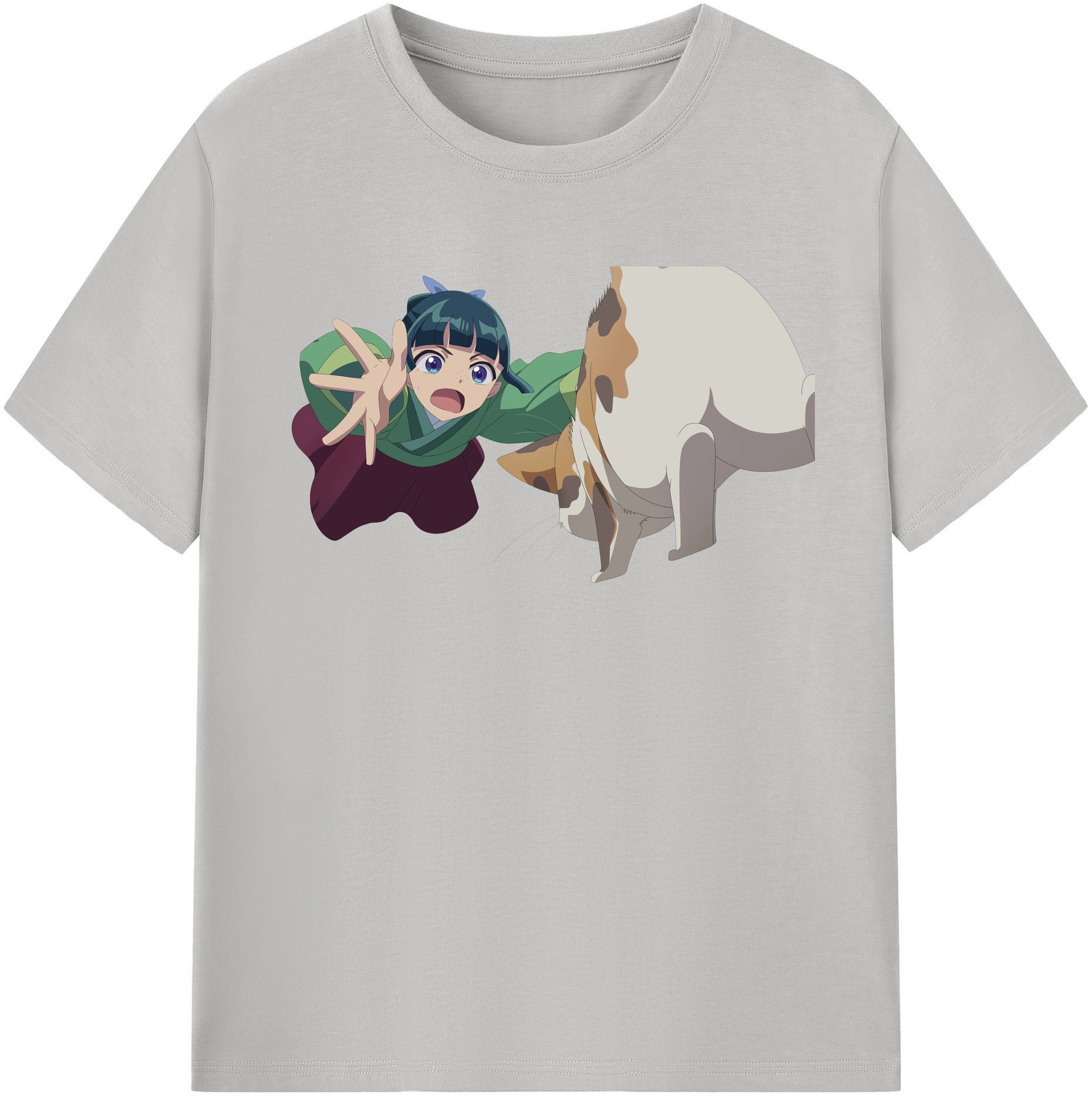 （画像用） 薬屋のひとりごと The Apothecary Diaries レディースカジュアルプリントTシャツ（綿100％）