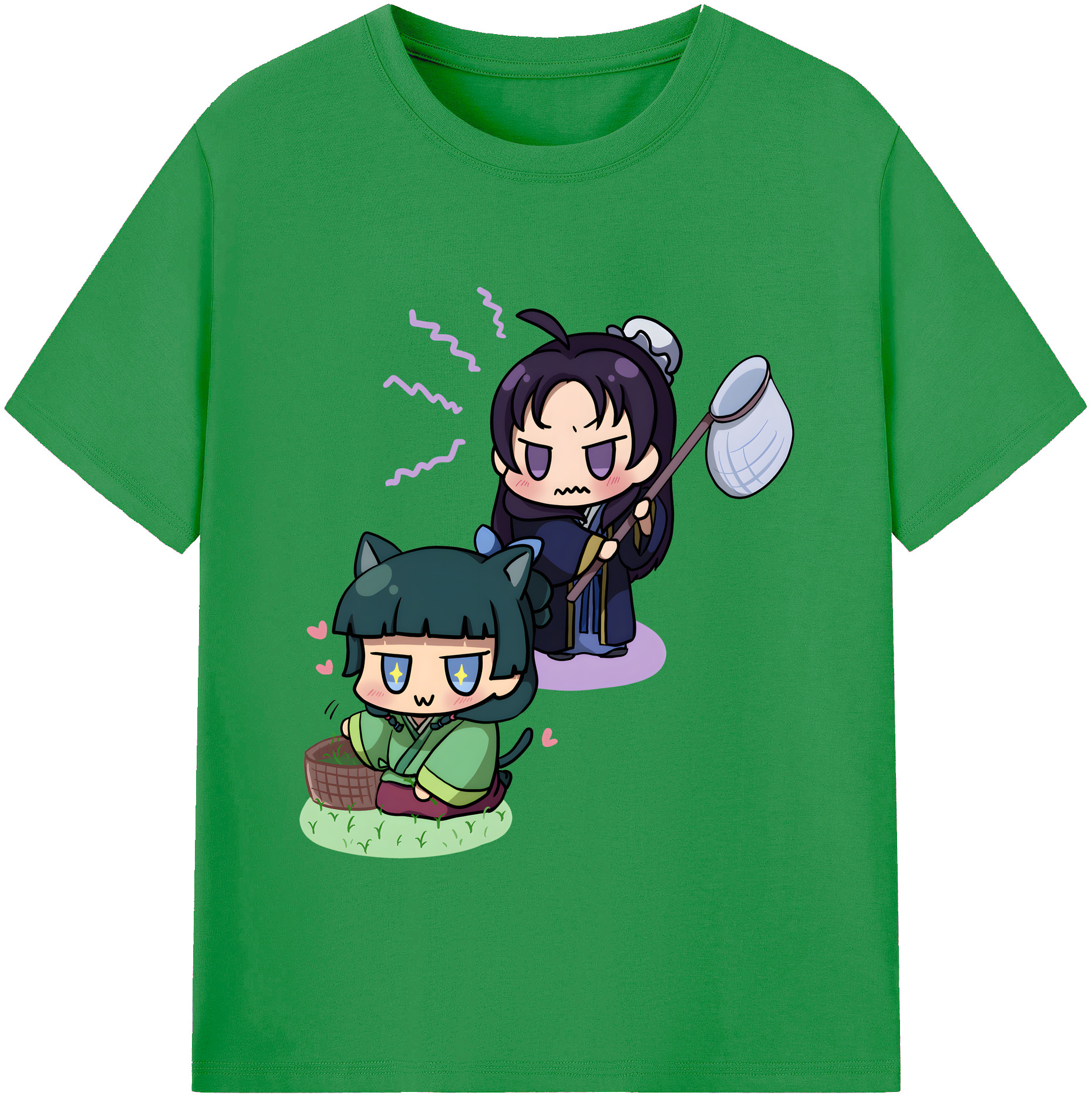 （画像用） 薬屋のひとりごと The Apothecary Diaries レディースカジュアルプリントTシャツ（綿100％）