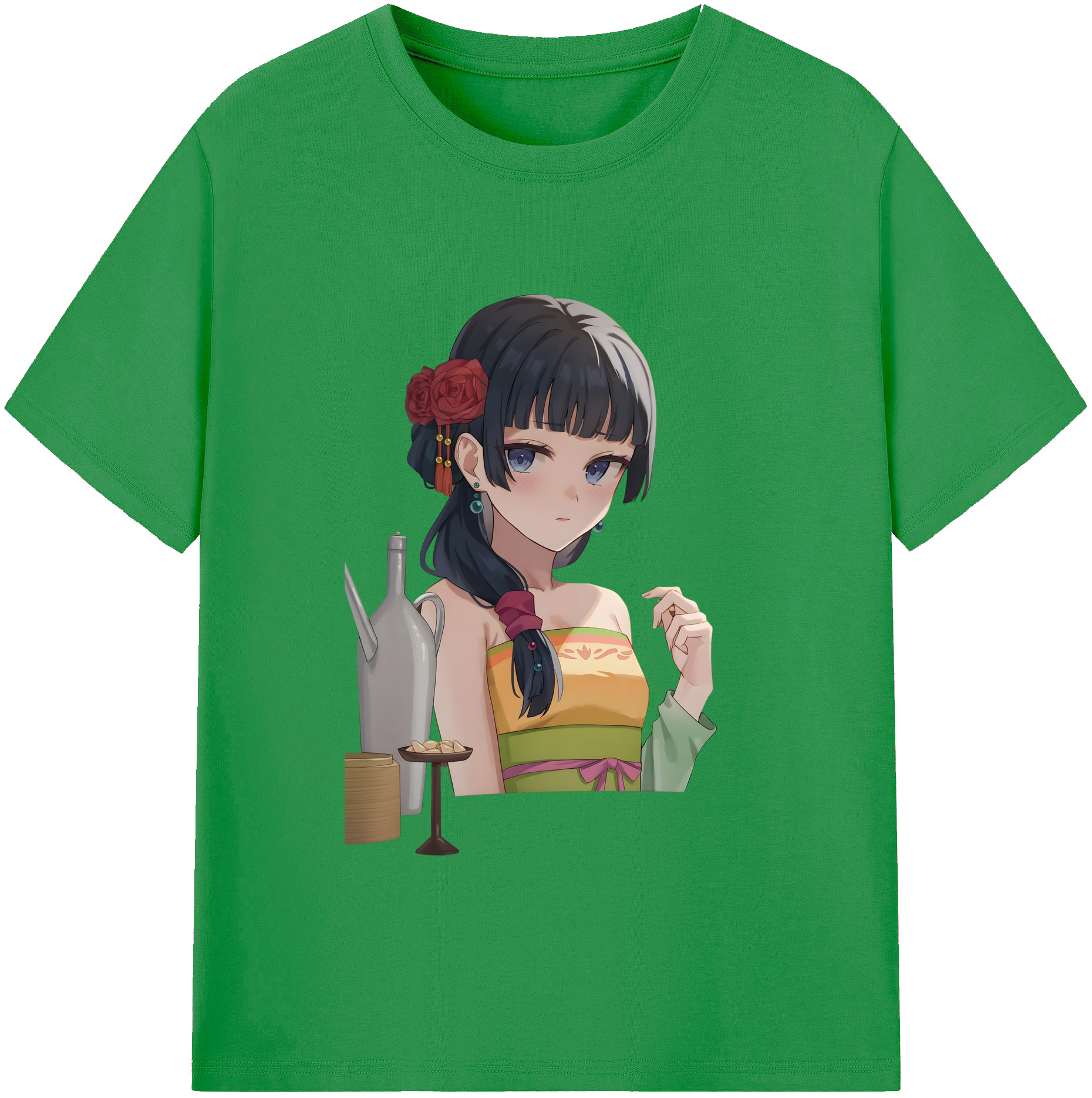 （画像用） 薬屋のひとりごと The Apothecary Diaries レディースカジュアルプリントTシャツ（綿100％）
