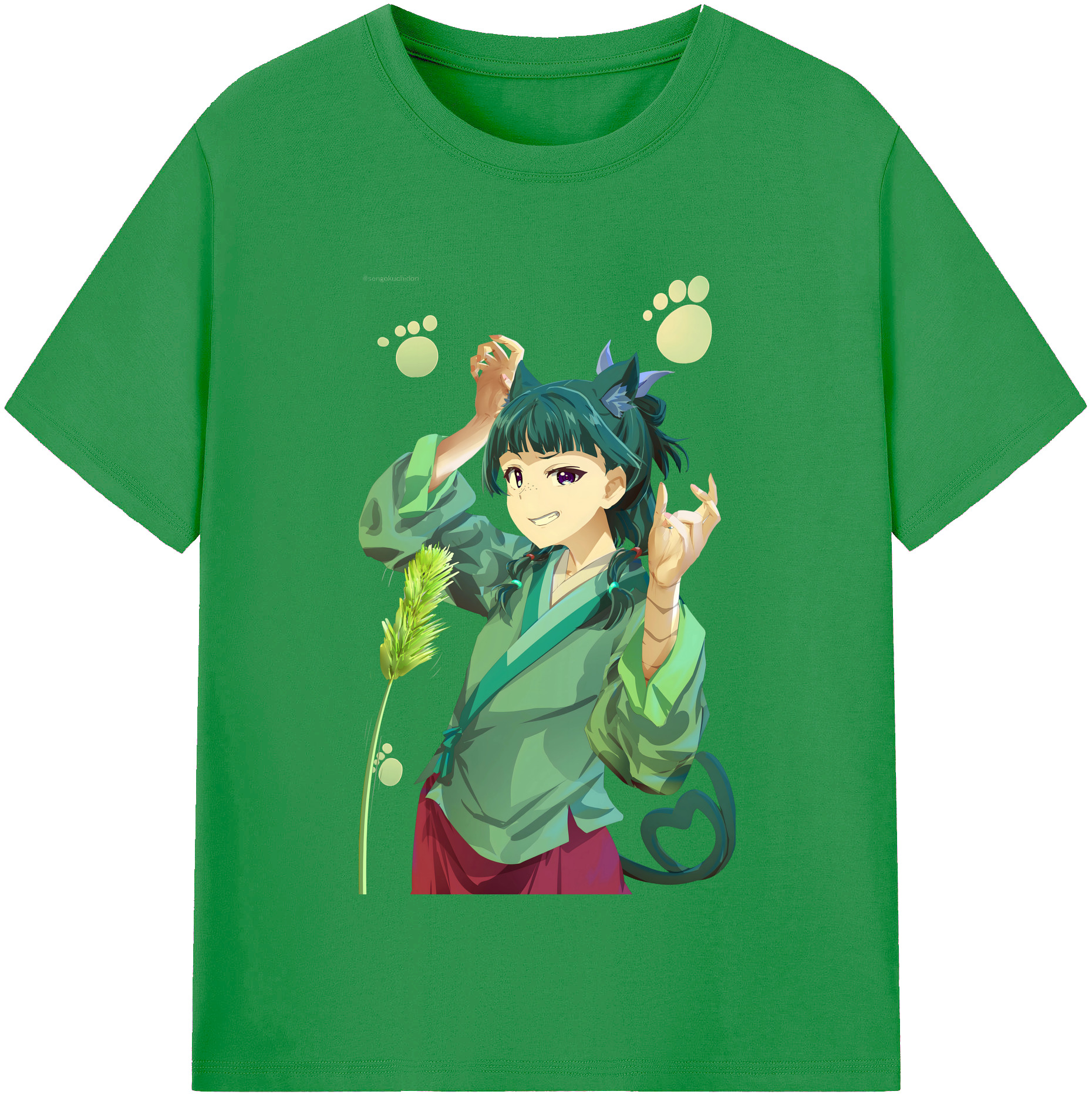 （画像用） 薬屋のひとりごと The Apothecary Diaries レディースカジュアルプリントTシャツ（綿100％）
