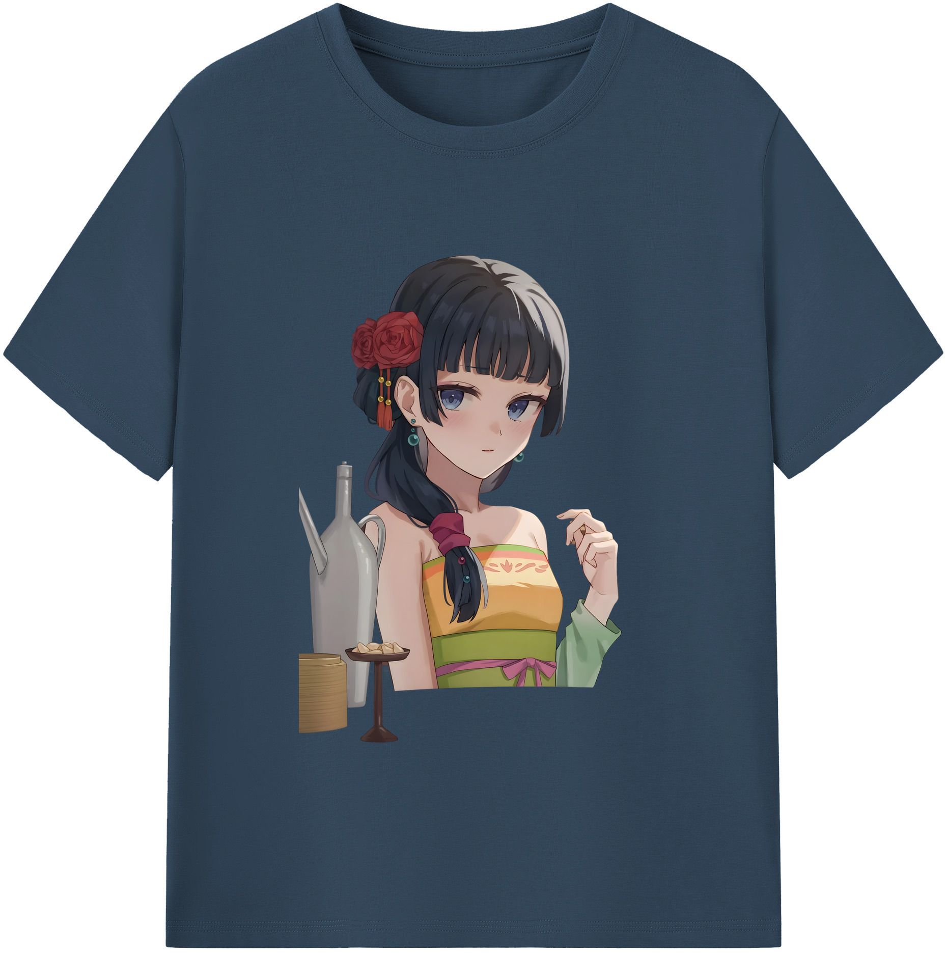 （画像用） 薬屋のひとりごと The Apothecary Diaries レディースカジュアルプリントTシャツ（綿100％）