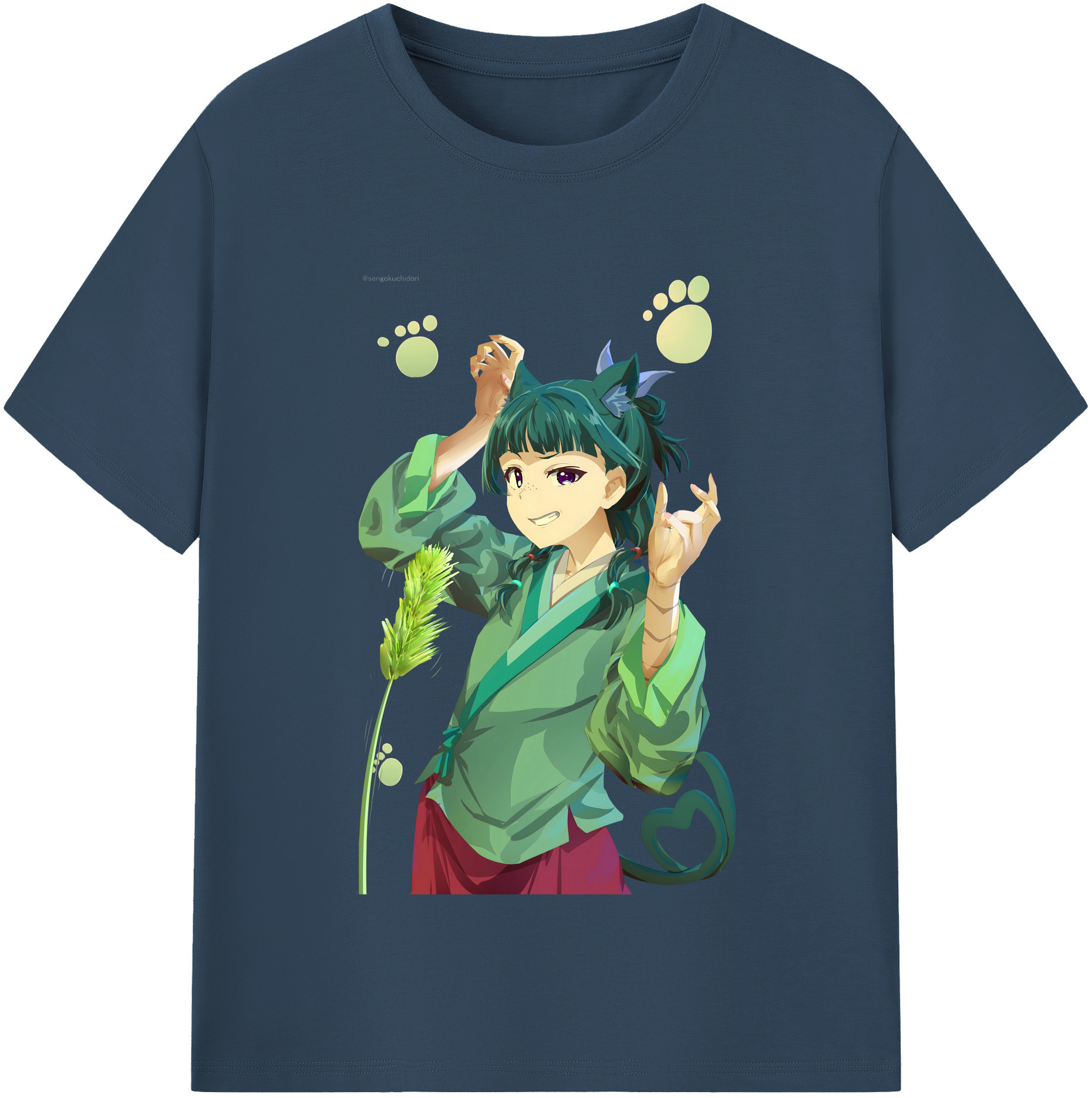（画像用） 薬屋のひとりごと The Apothecary Diaries レディースカジュアルプリントTシャツ（綿100％）