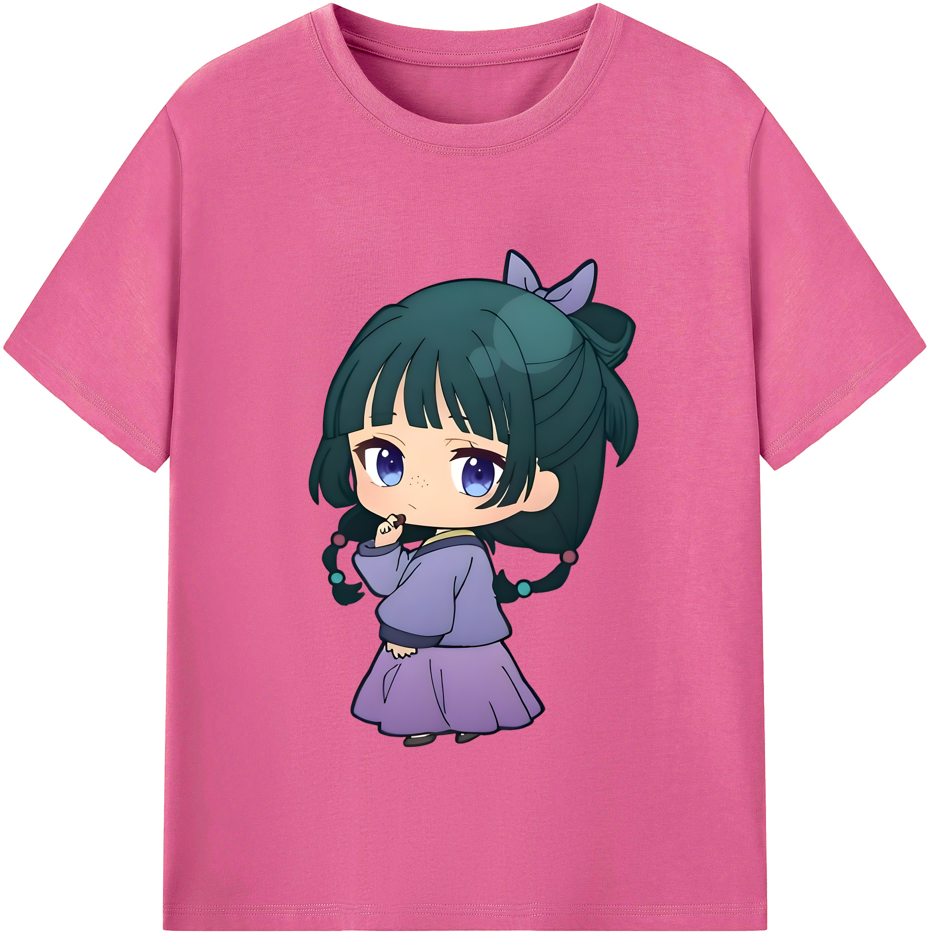 （画像用） 薬屋のひとりごと The Apothecary Diaries レディースカジュアルプリントTシャツ（綿100％）