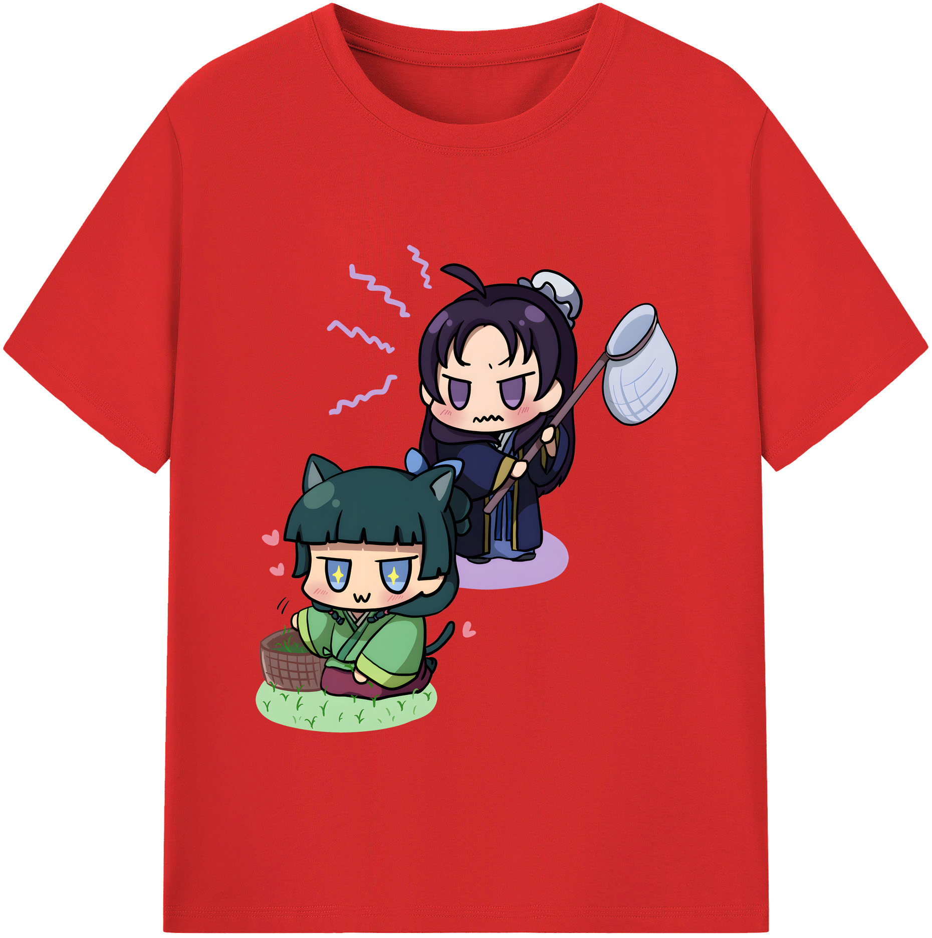 （画像用） 薬屋のひとりごと The Apothecary Diaries レディースカジュアルプリントTシャツ（綿100％）