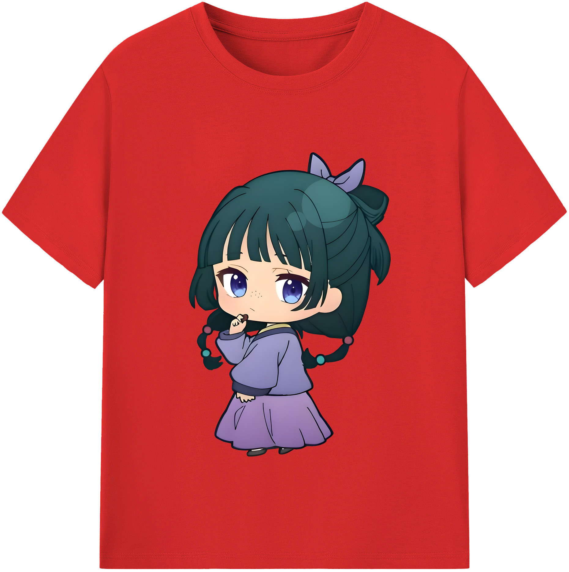 （画像用） 薬屋のひとりごと The Apothecary Diaries レディースカジュアルプリントTシャツ（綿100％）
