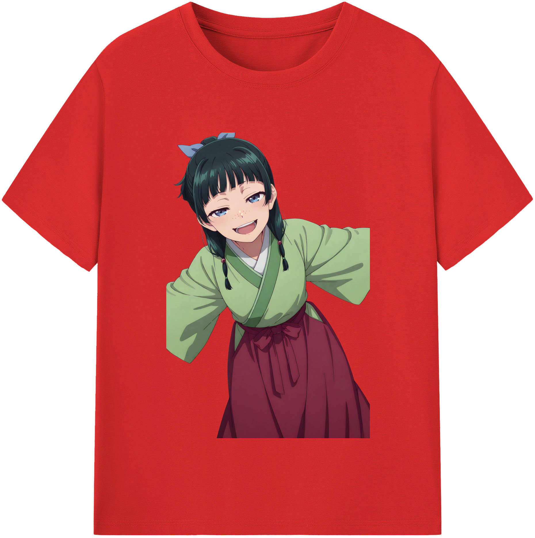（画像用） 薬屋のひとりごと The Apothecary Diaries レディースカジュアルプリントTシャツ（綿100％）