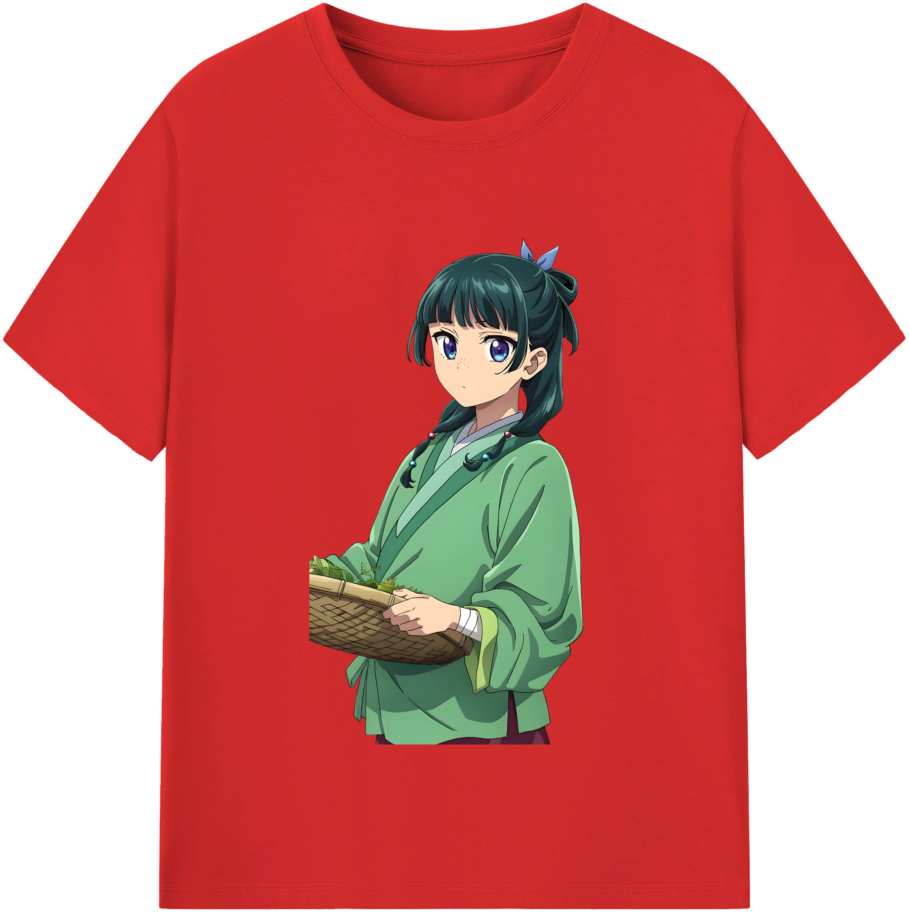 （画像用） 薬屋のひとりごと The Apothecary Diaries レディースカジュアルプリントTシャツ（綿100％）