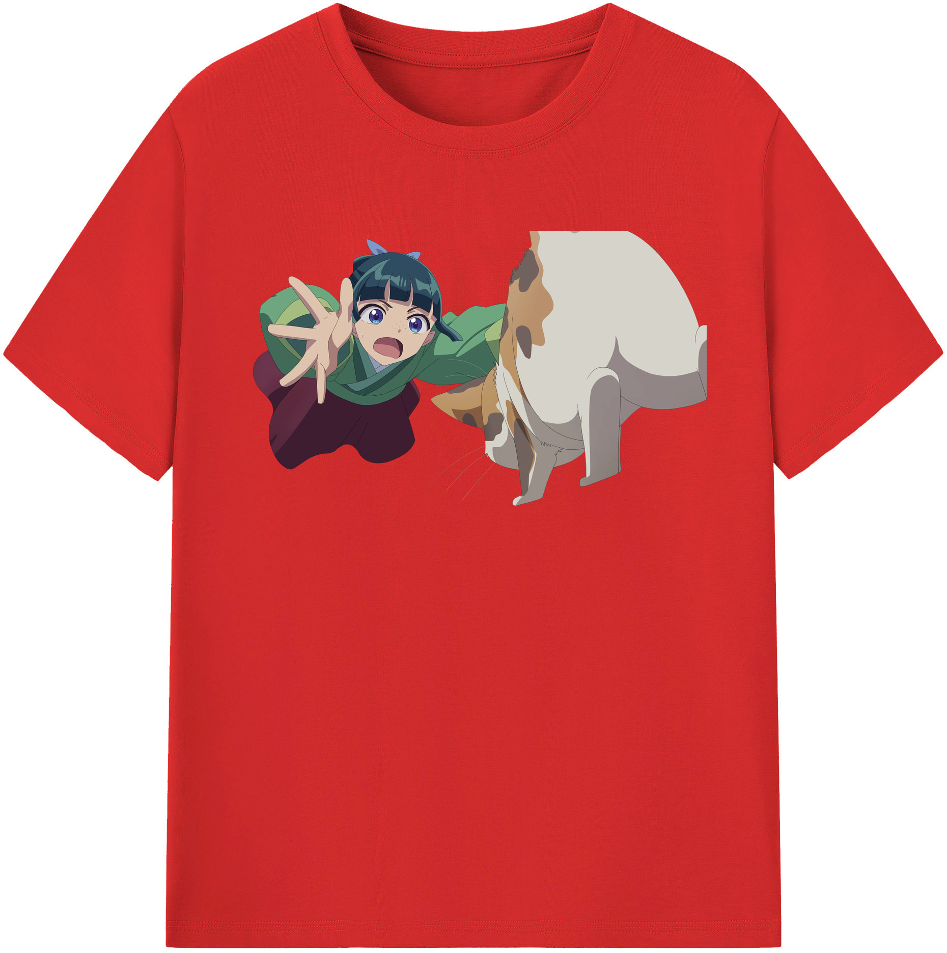 （画像用） 薬屋のひとりごと The Apothecary Diaries レディースカジュアルプリントTシャツ（綿100％）