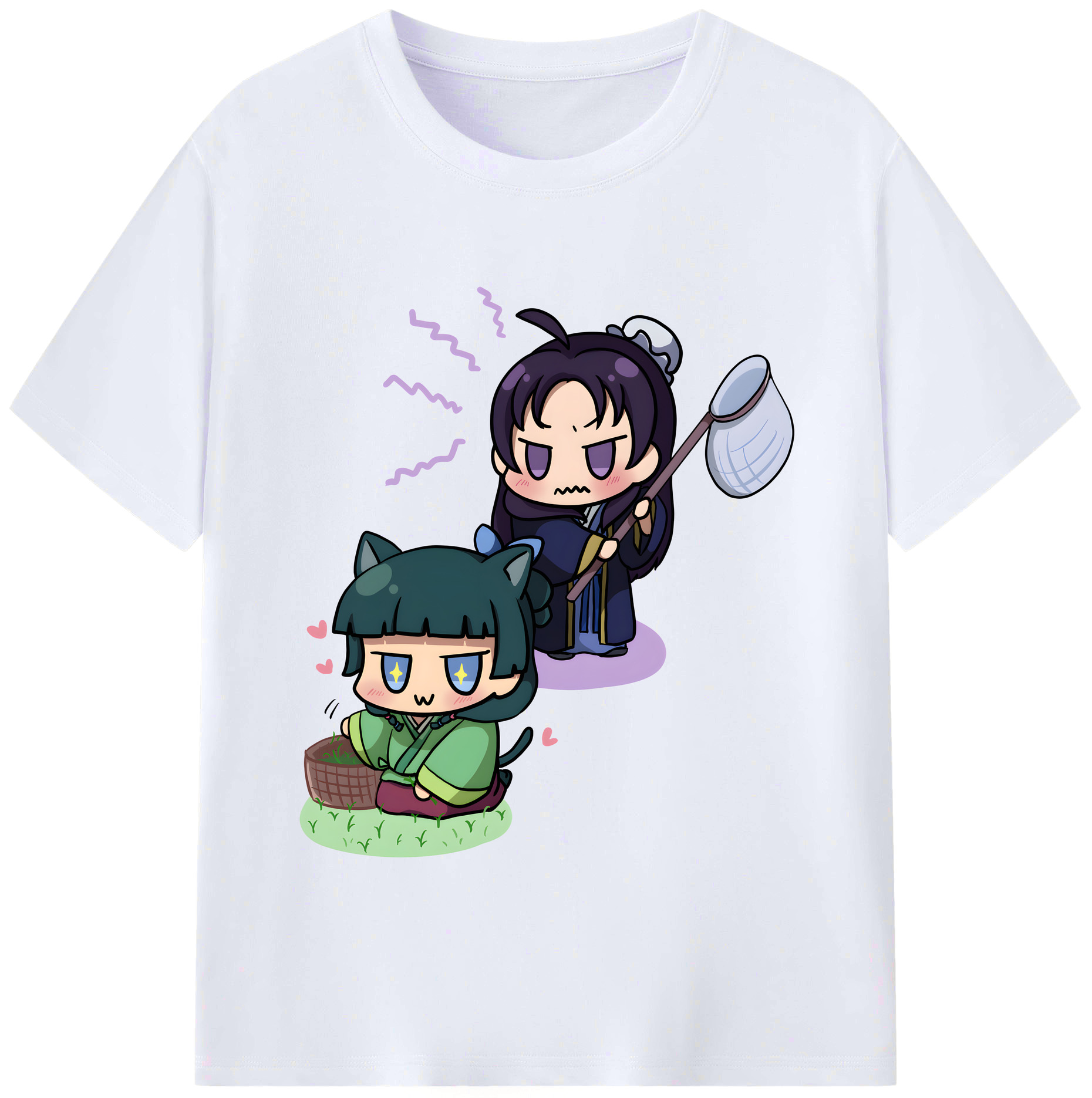 （画像用） 薬屋のひとりごと The Apothecary Diaries レディースカジュアルプリントTシャツ（綿100％）