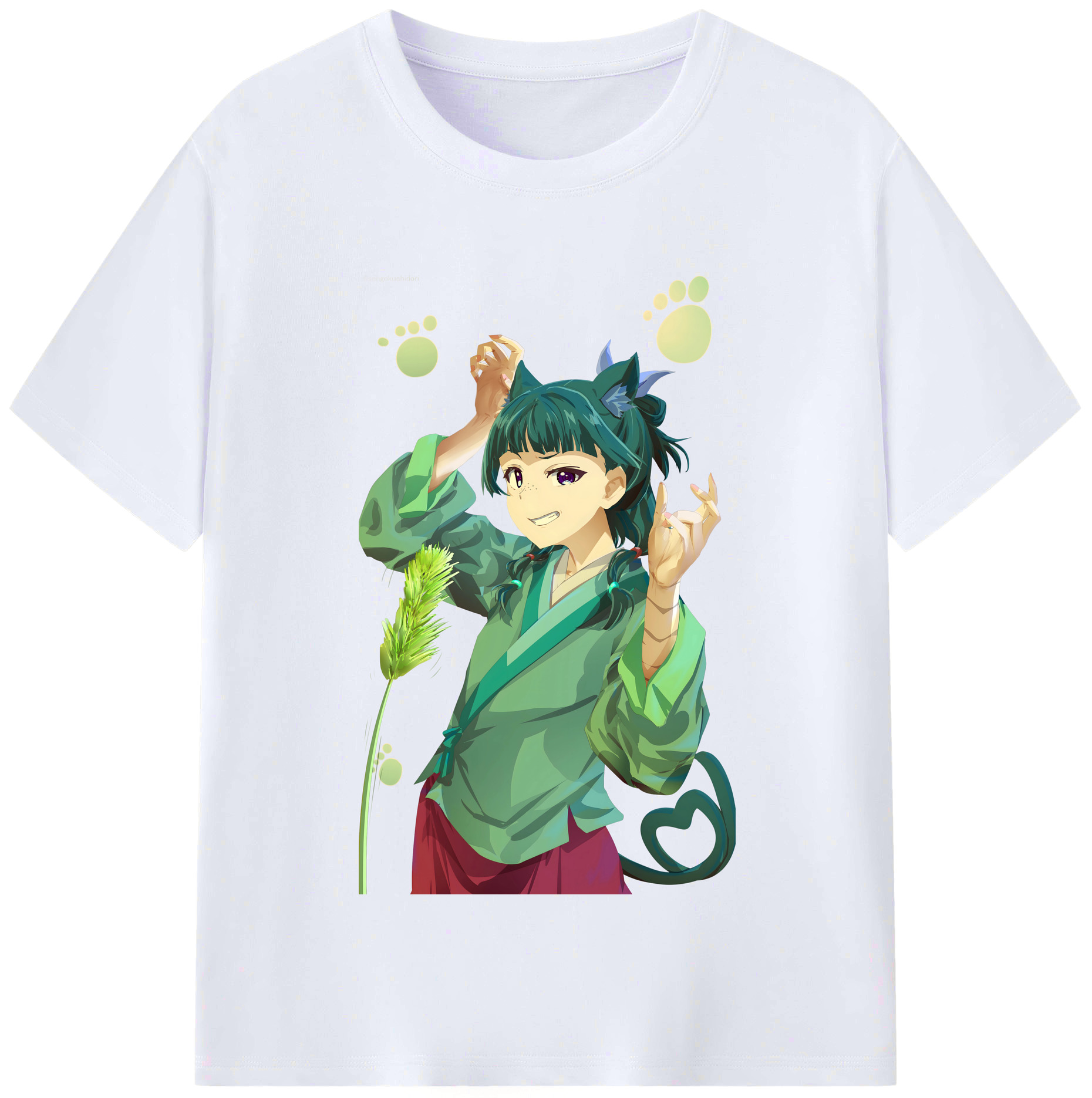（画像用） 薬屋のひとりごと The Apothecary Diaries レディースカジュアルプリントTシャツ（綿100％）