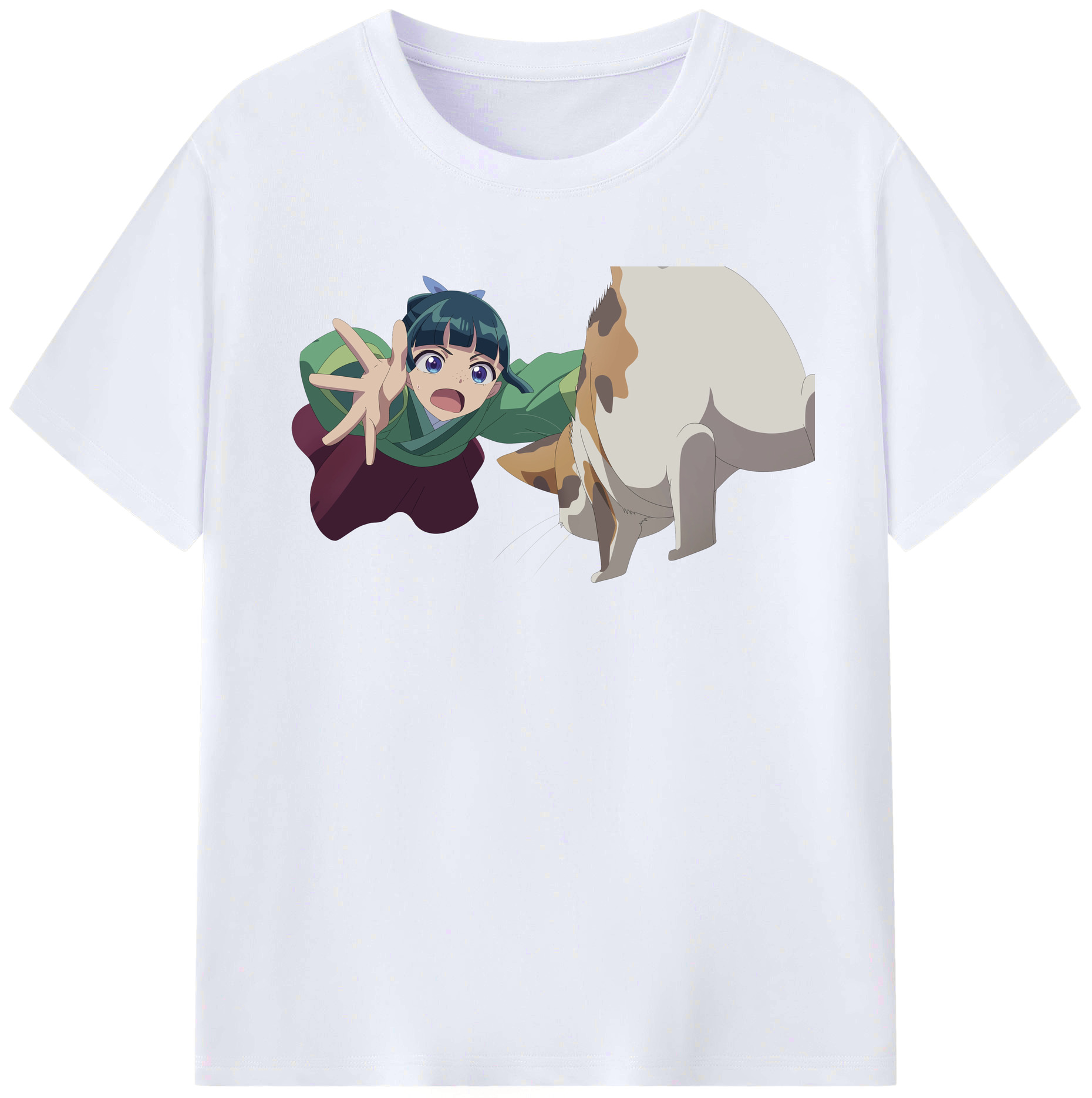（画像用） 薬屋のひとりごと The Apothecary Diaries レディースカジュアルプリントTシャツ（綿100％）
