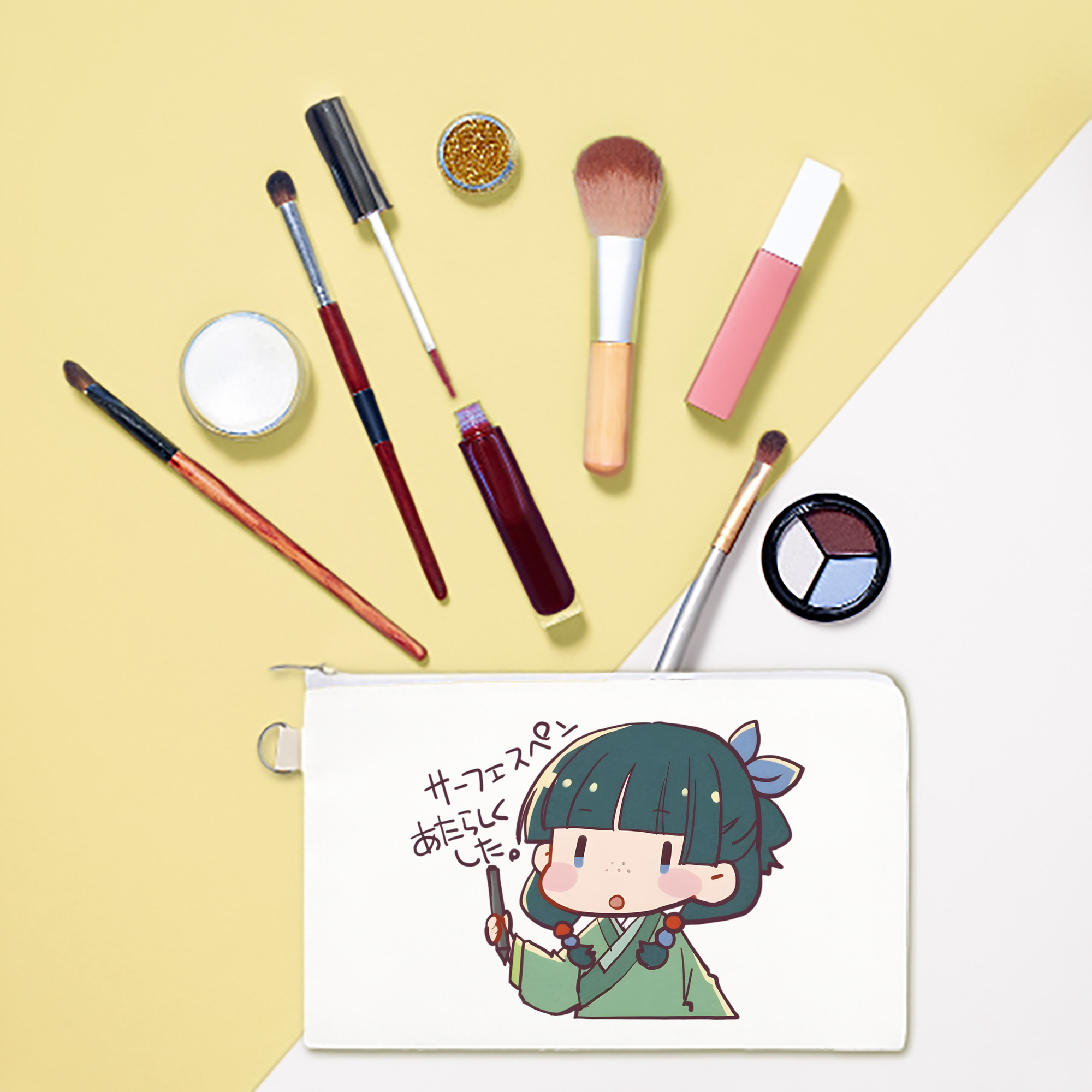 （画像用） 薬屋のひとりごと The Apothecary Diaries キャンバス生地ポーチ　小物入れ